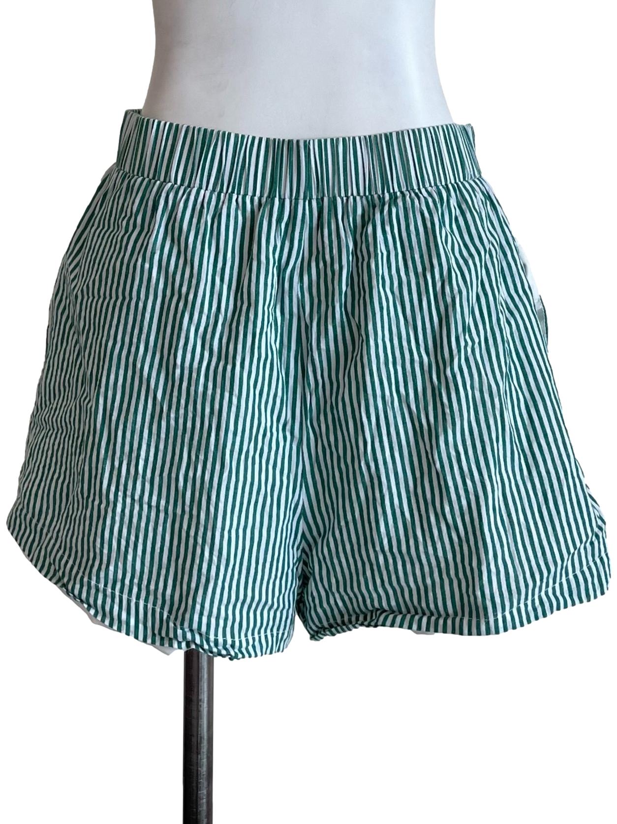 Pine Bengal Stripe Casual Shorts