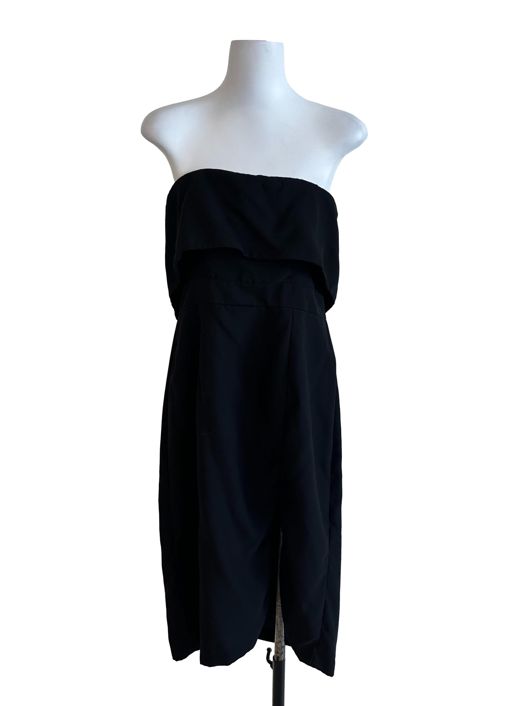 Onyx Black Strapless Dress