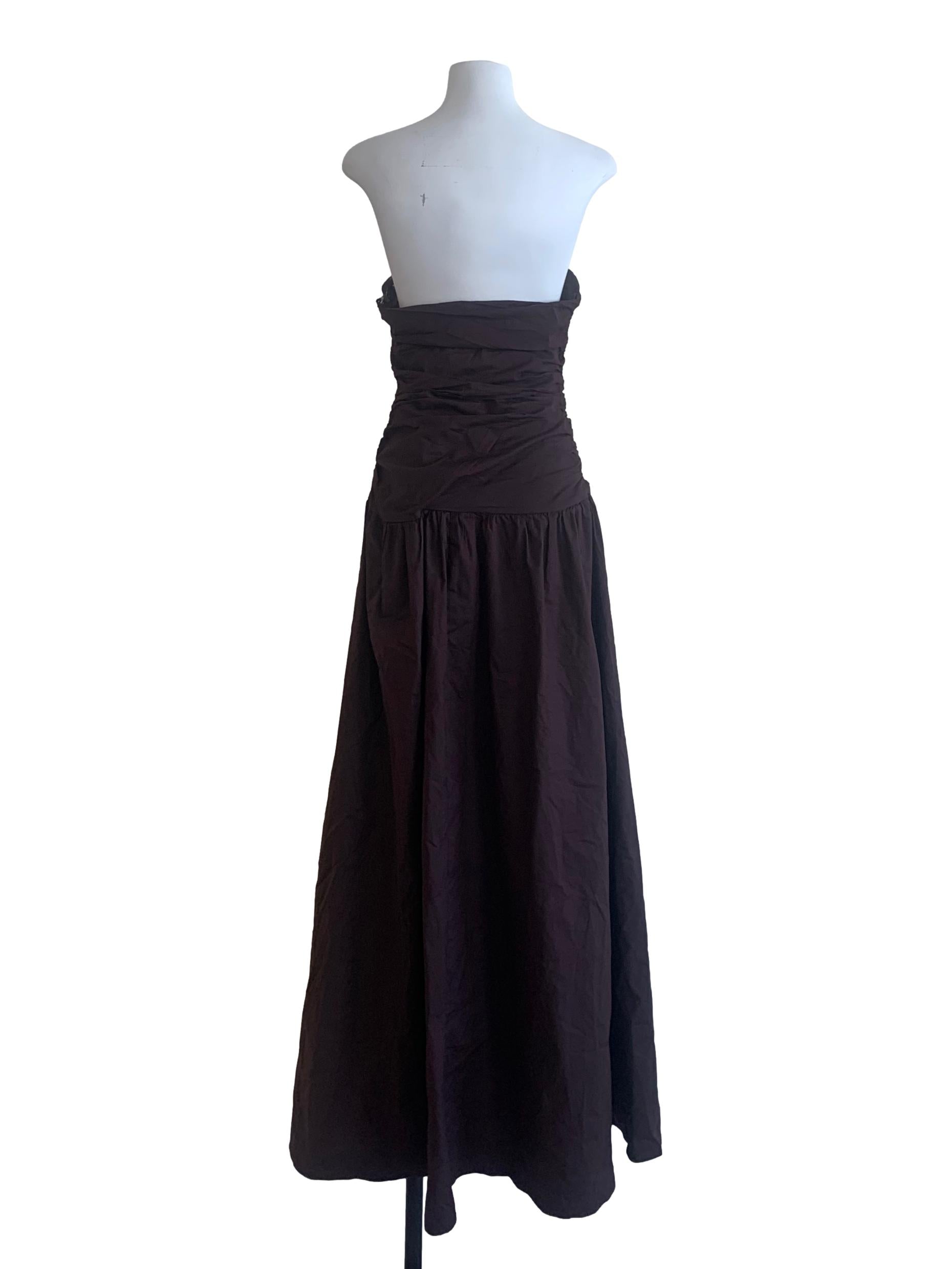 Dark Chocolate Brown Sleeveless Dress