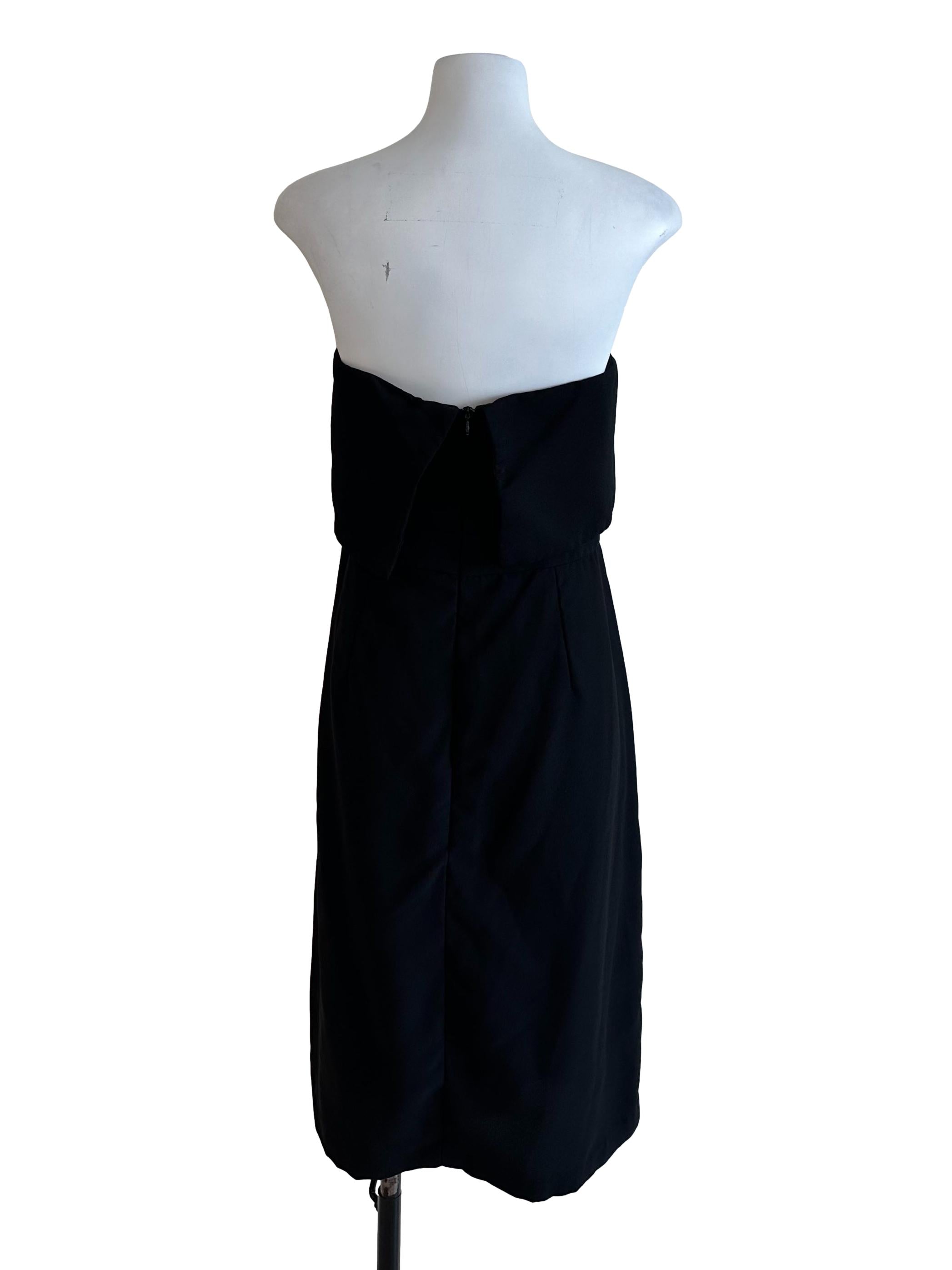 Onyx Black Strapless Dress