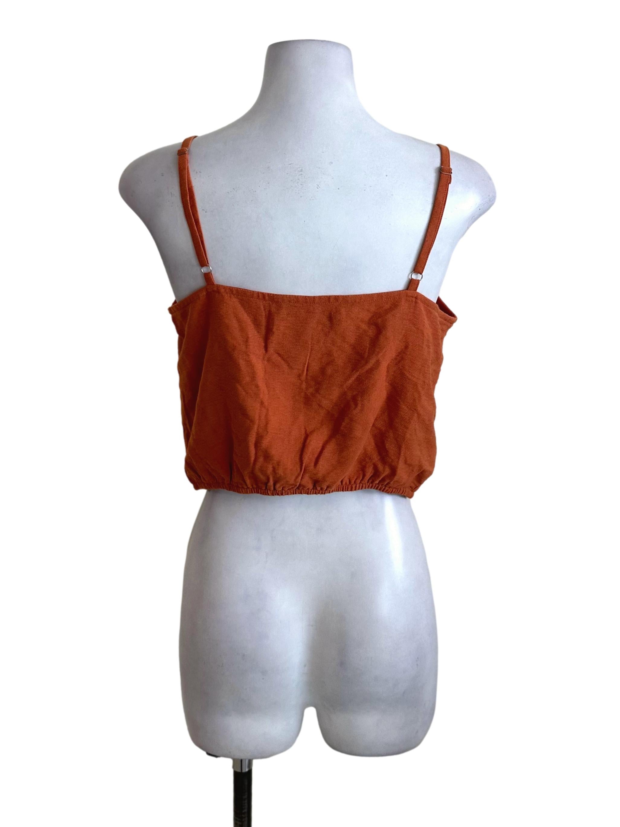 Brick Orange Knot Top TTR
