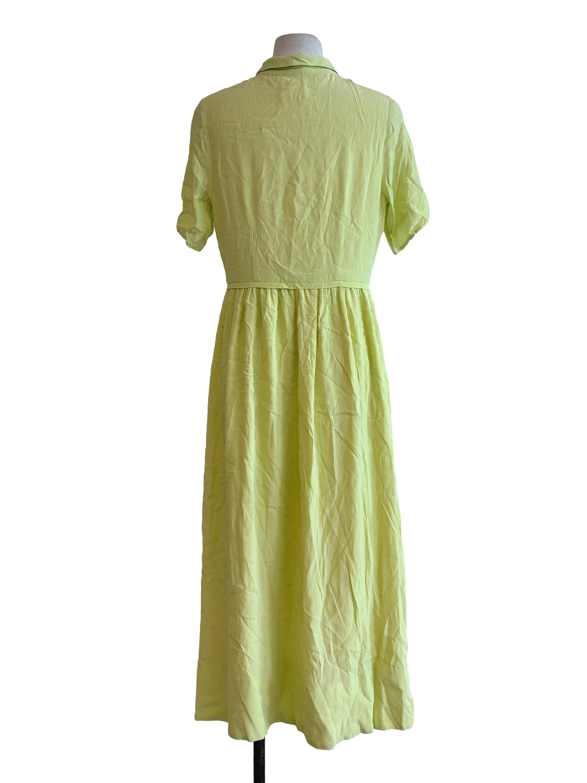 Viscose Button-Down Midi Dress OSN
