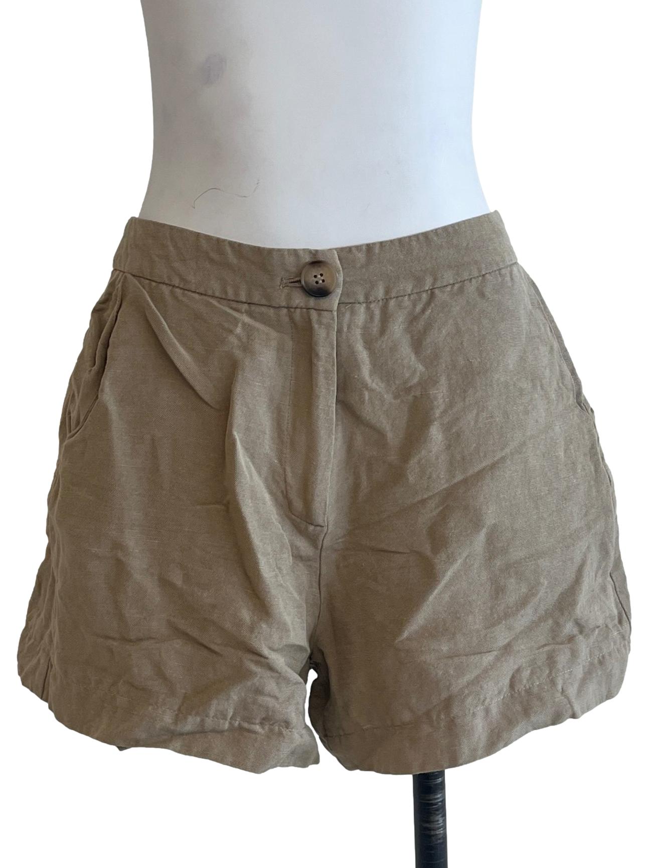 Flaxen Yellow Shorts