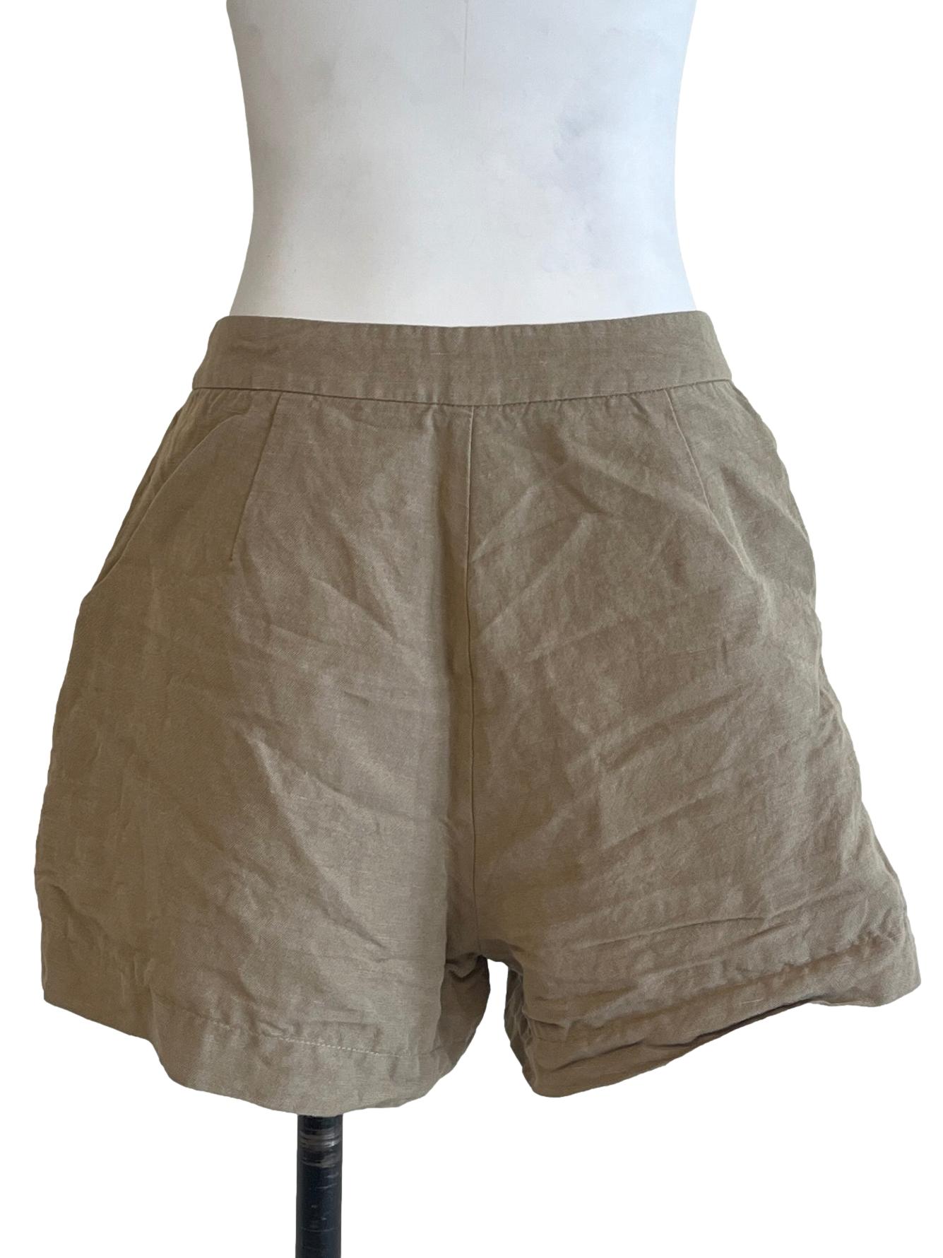 Flaxen Yellow Shorts