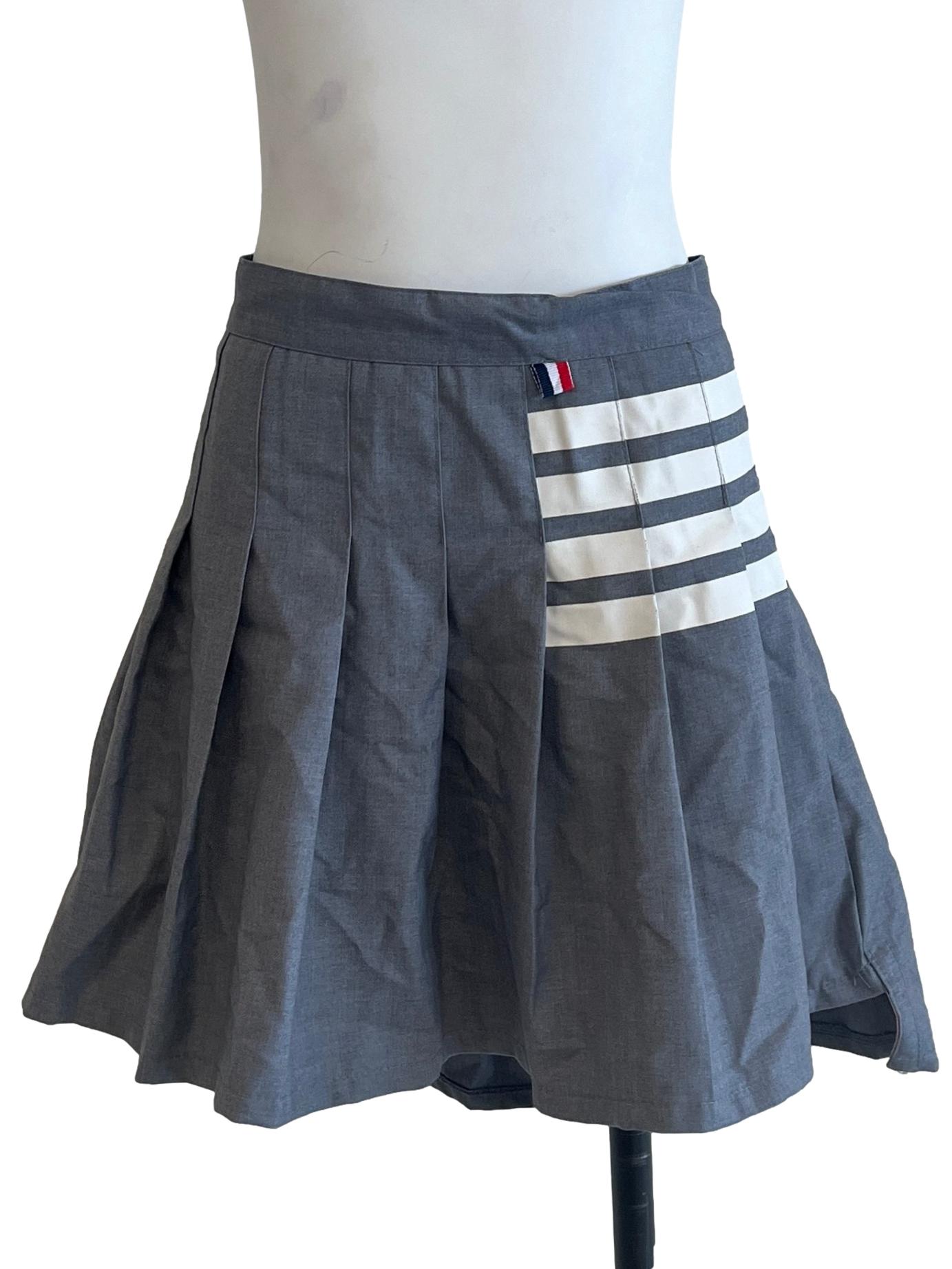 Dove Grey Pleated Skorts