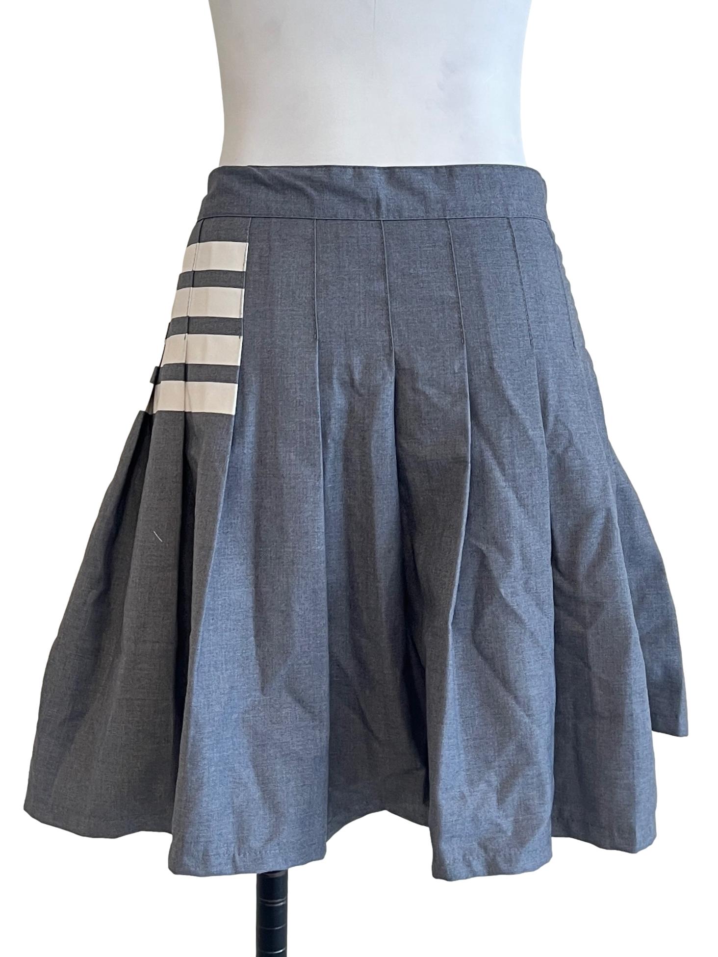 Dove Grey Pleated Skorts