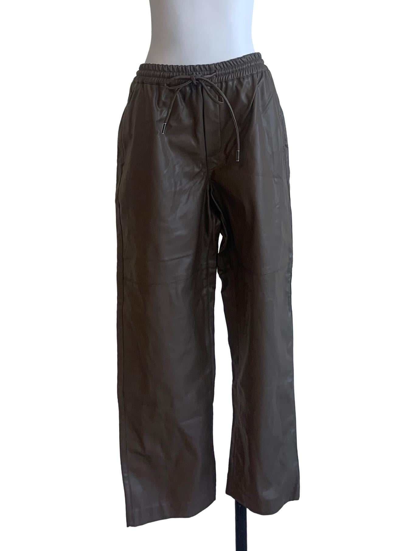 Coffee Brown Drawstring Pants