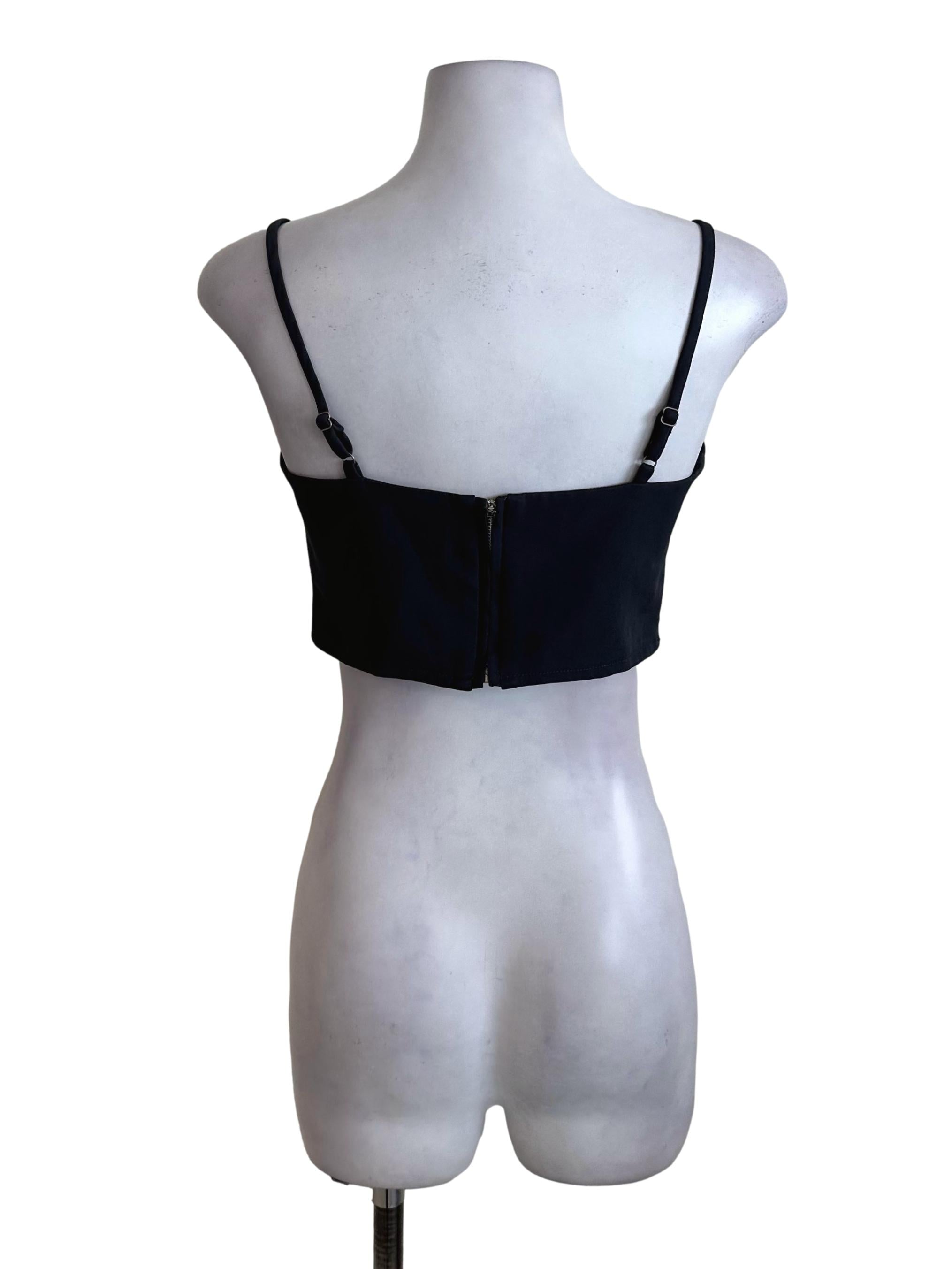 Charcoal Grey Sweetheart Spaghetti Strap Top YHF