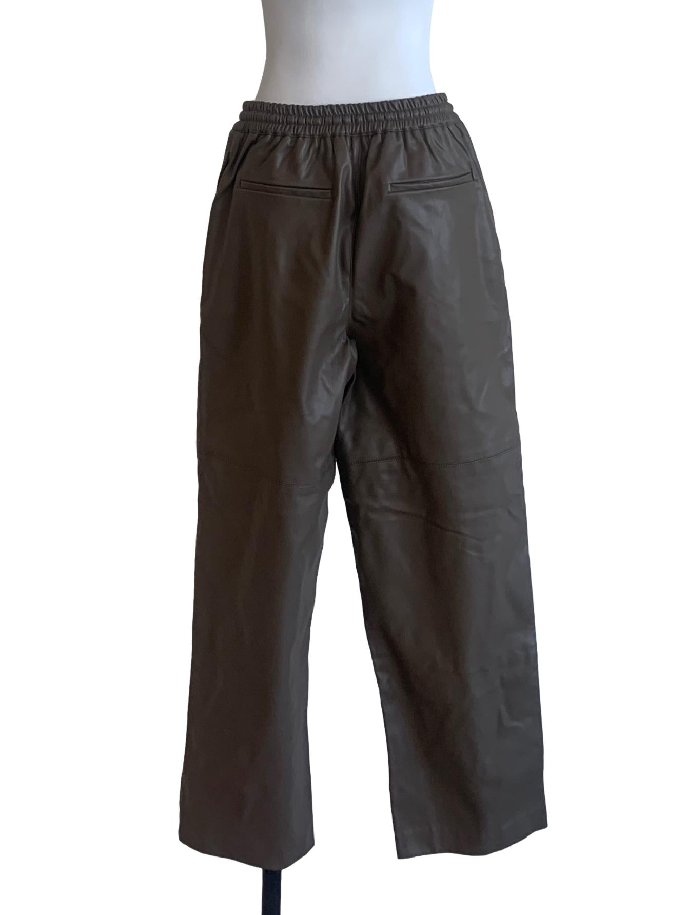 Coffee Brown Drawstring Pants