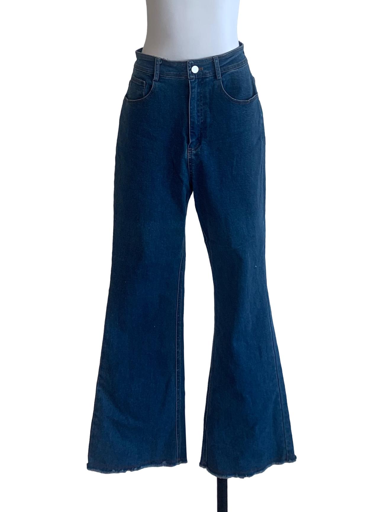 Denim Blue Flared Jeans