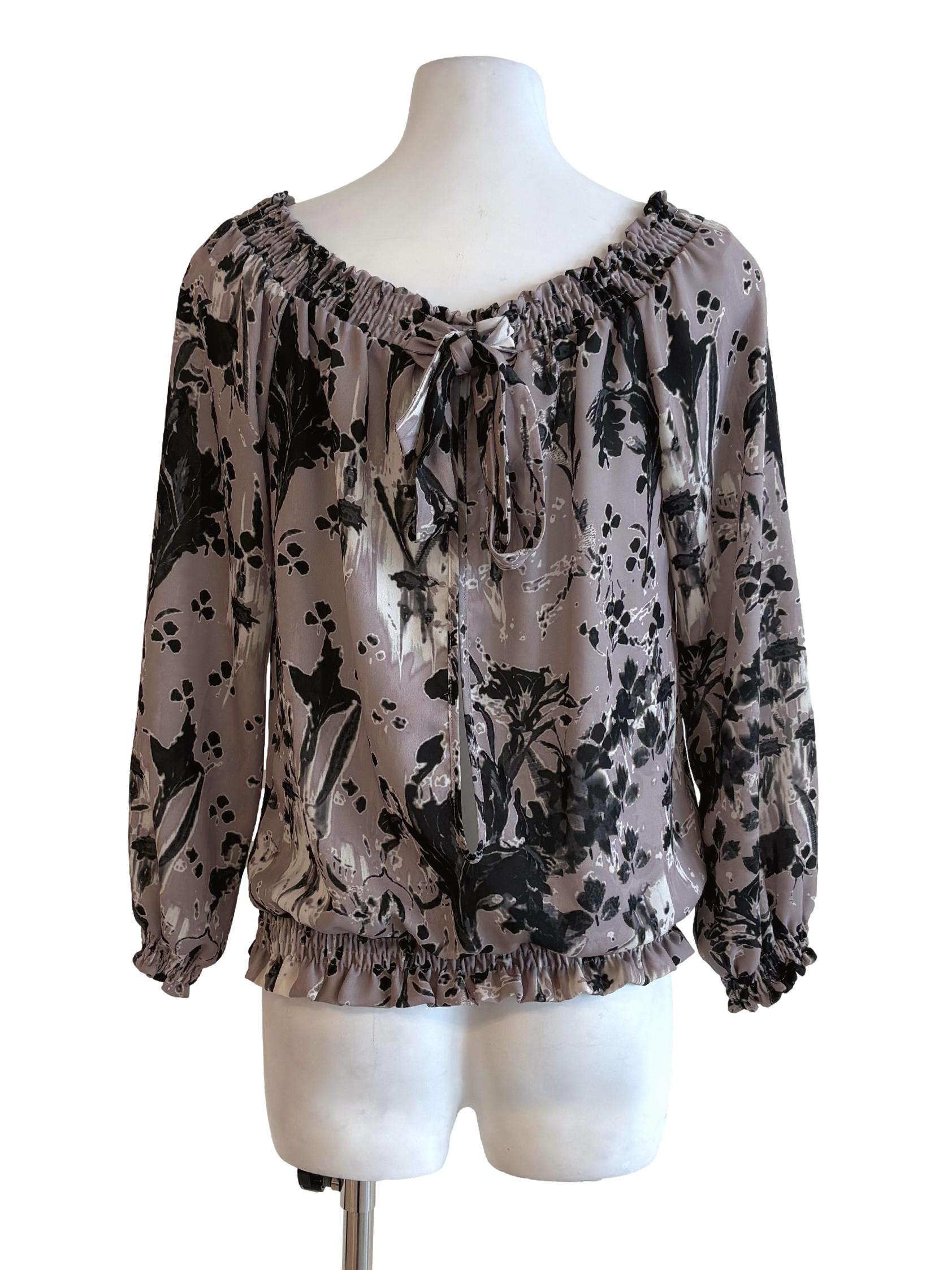 Mauve Floral Gypsy Top