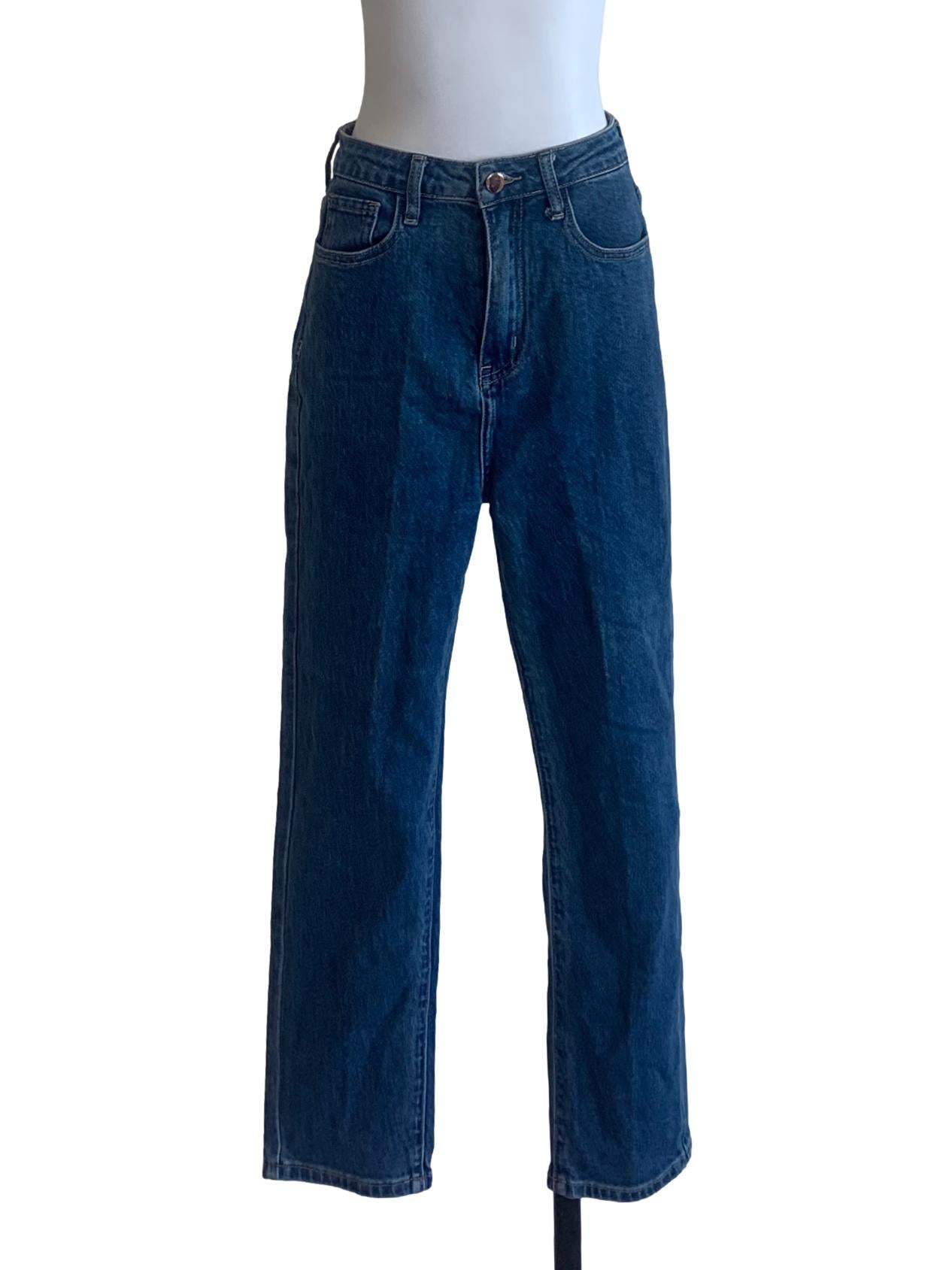 Denim Blue Straight Cut Jeans