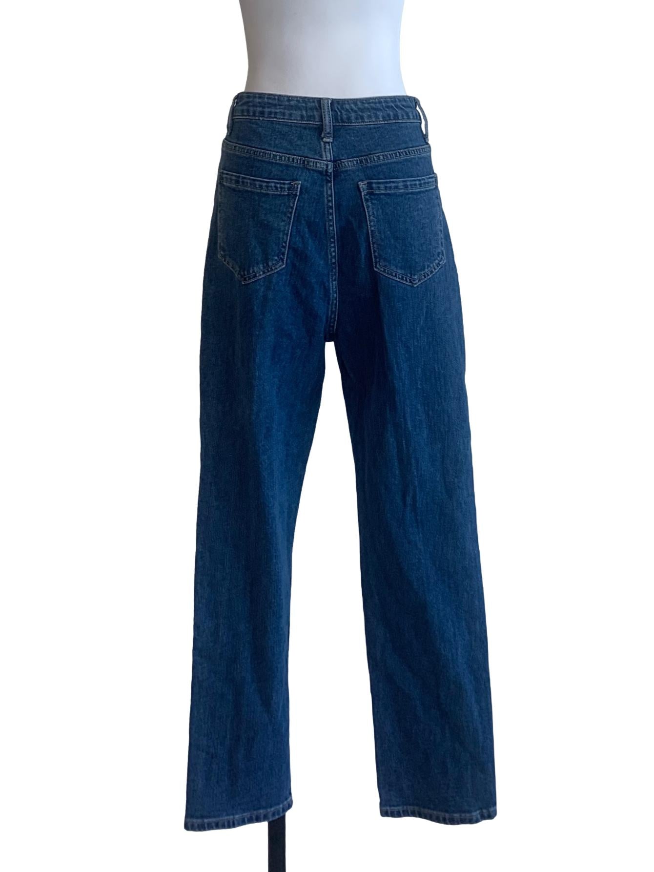 Denim Blue Straight Cut Jeans