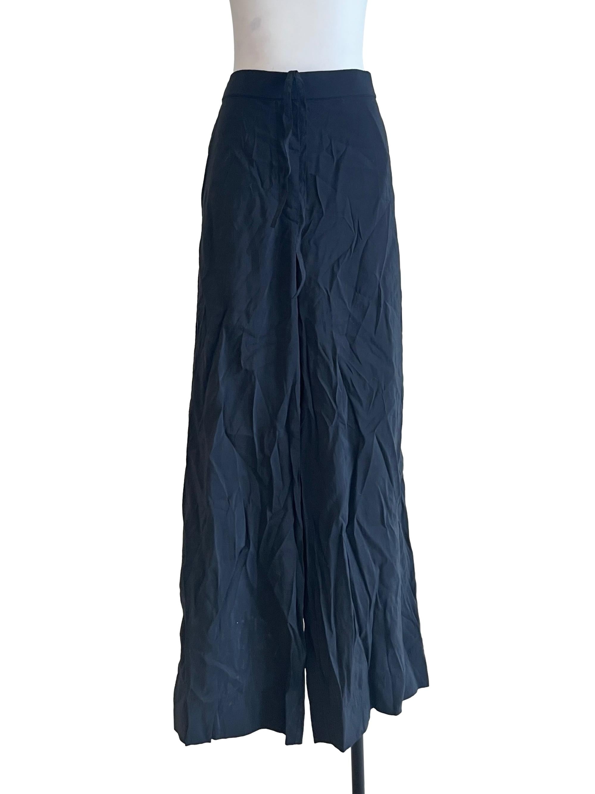 Onyx Black Wide Leg Pants