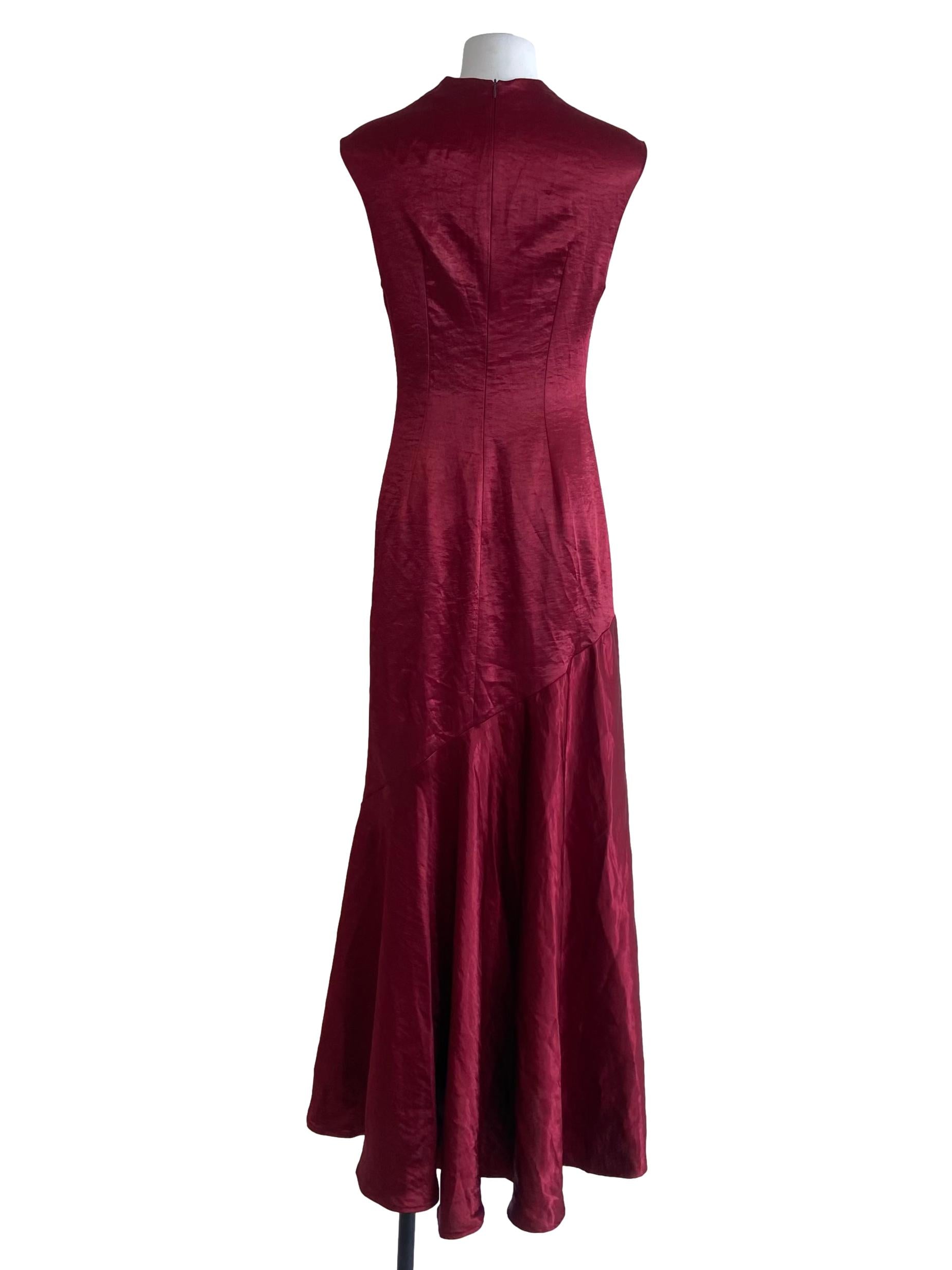 Ruby Red Sleeveless Circle Empire Dress