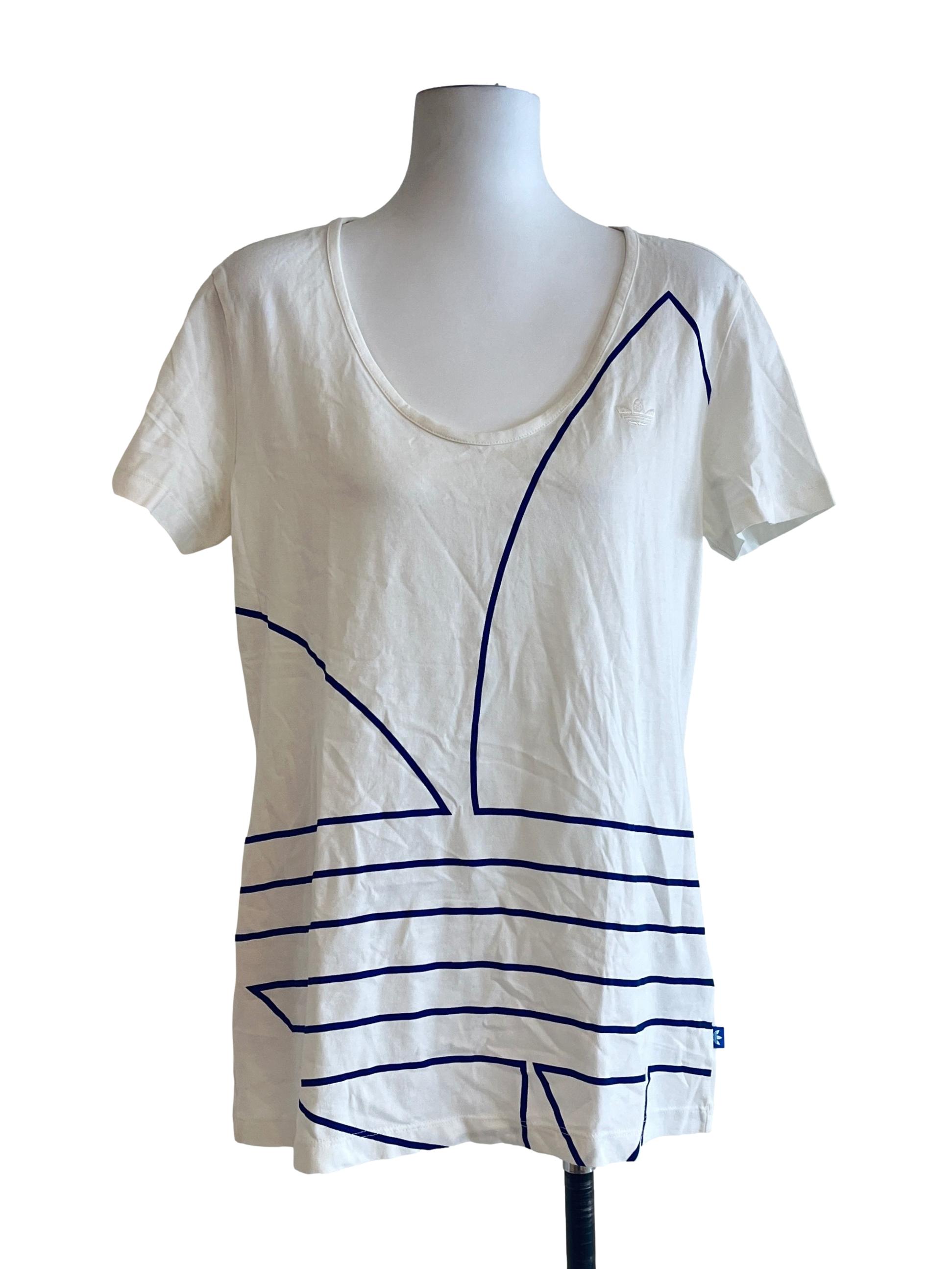 Daisy White Crew Neck Shirt