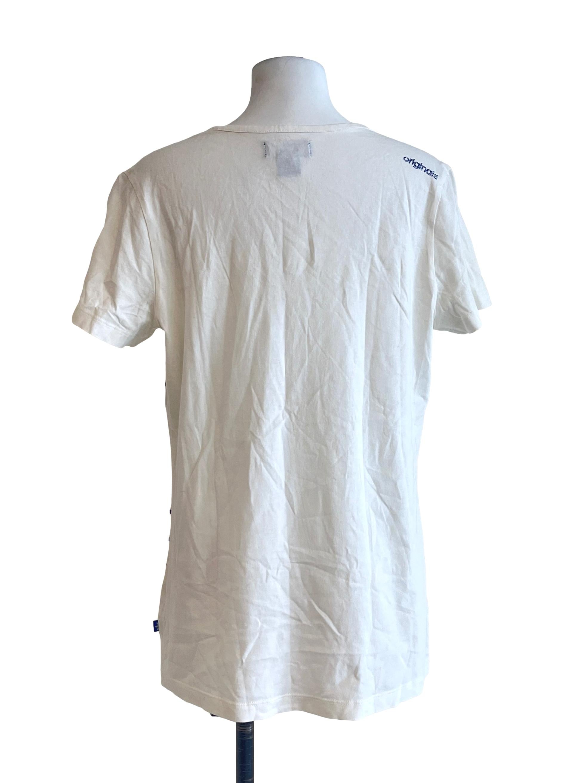 Daisy White Crew Neck Shirt