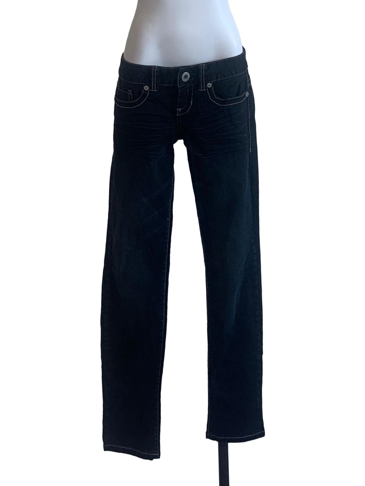 Denim Blue Low Rise Jeans