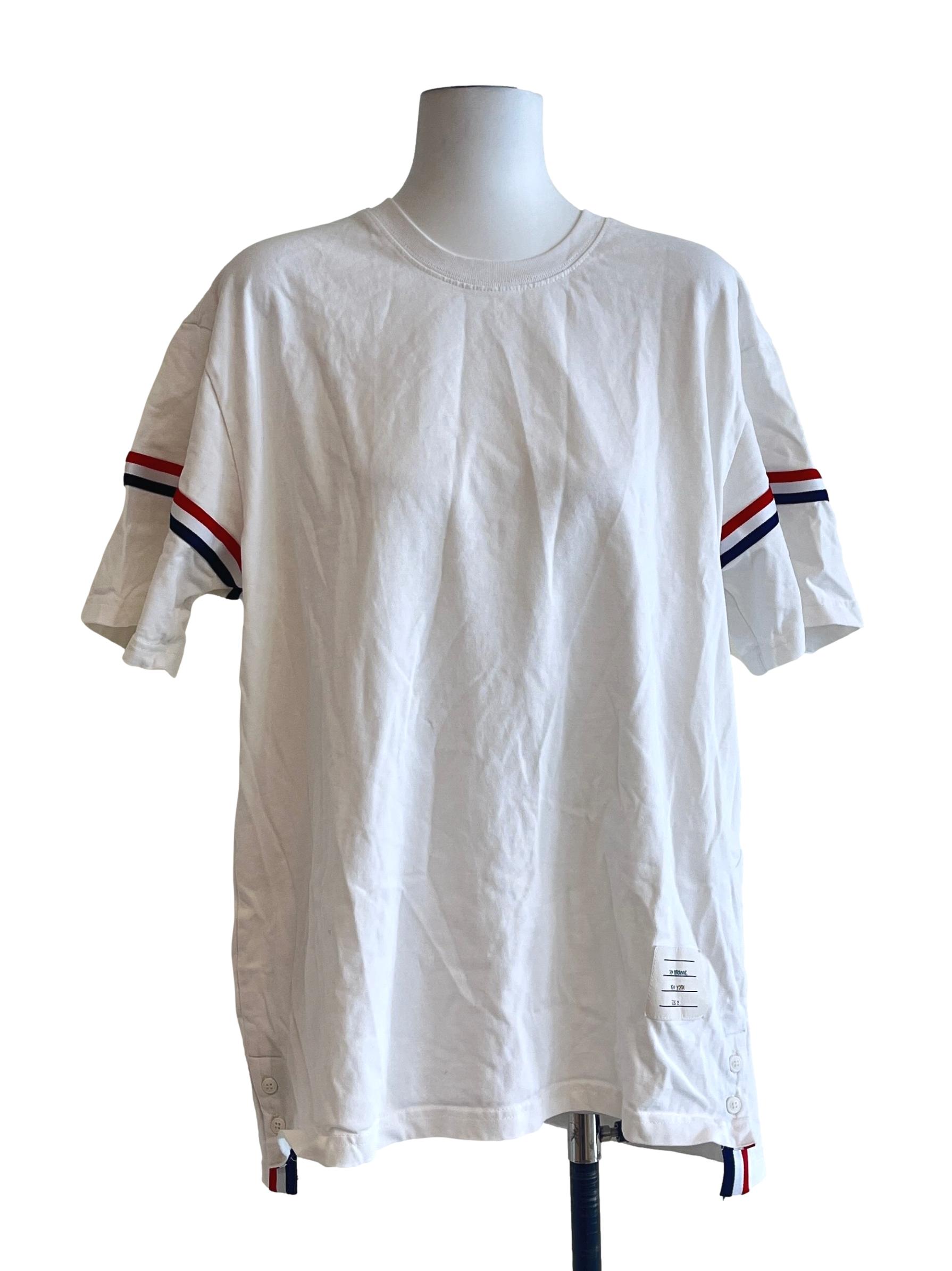 Daisy White Crew Neck Shirt
