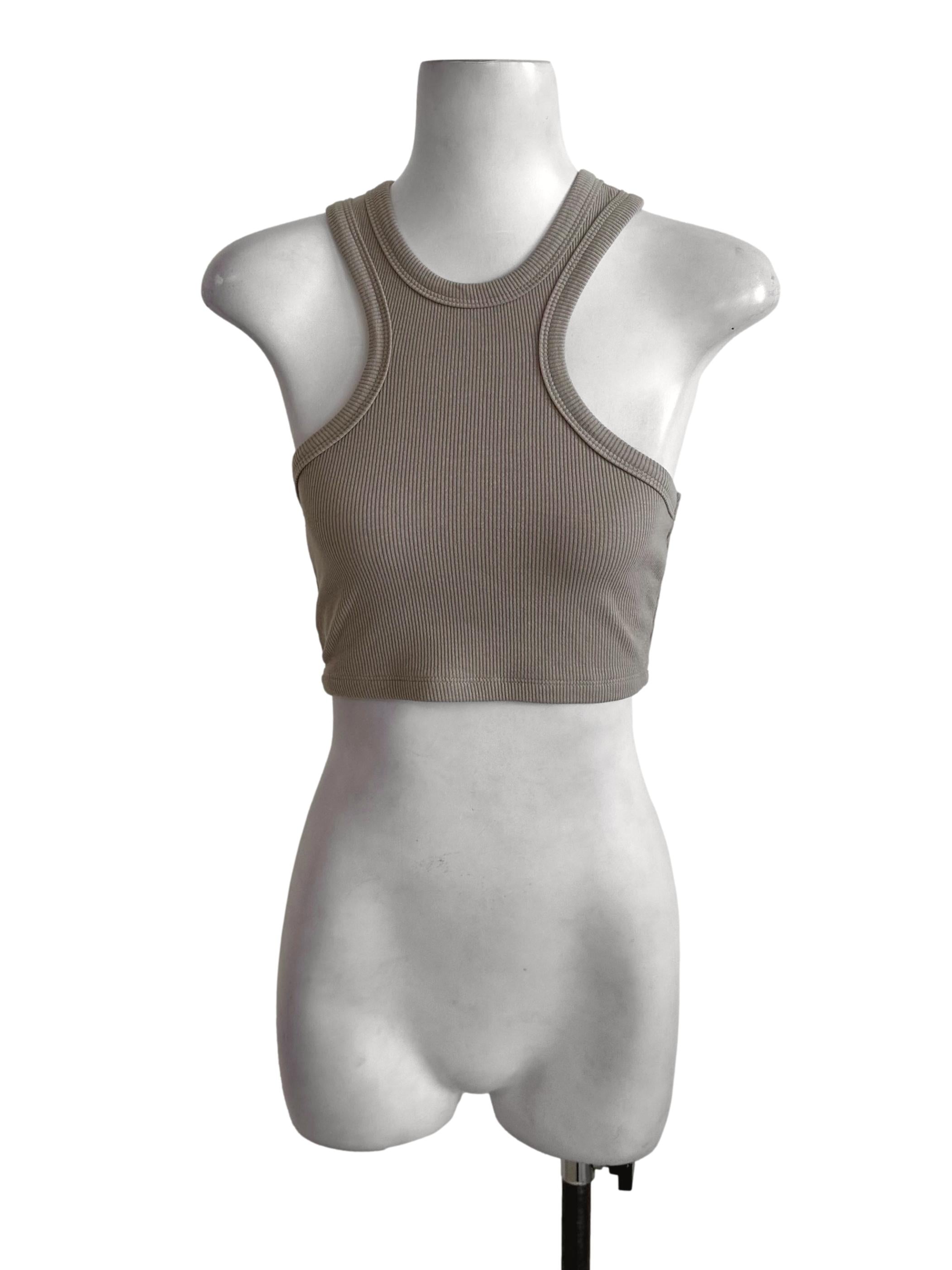 Tortilla Brown Knit Halter Top YHF