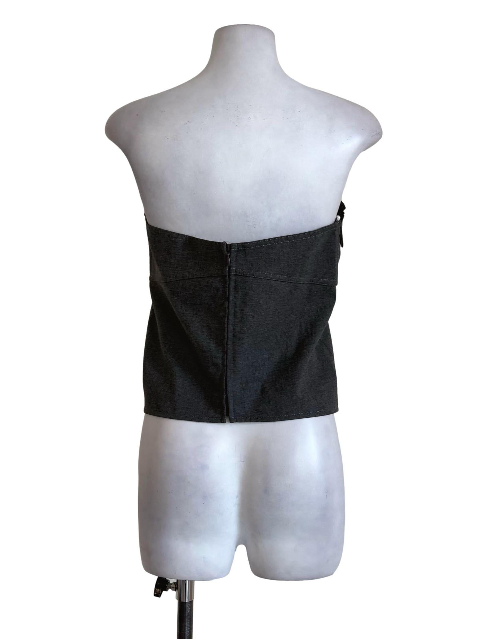 Ash Grey Ruched Sleeveless Top