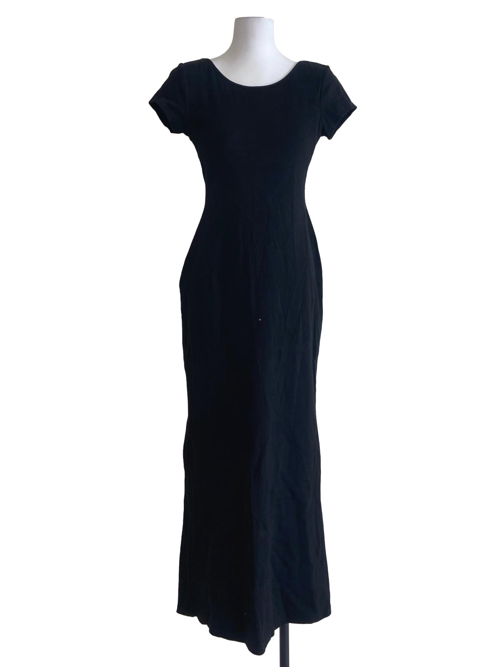 Black Bodycon Empire Dress
