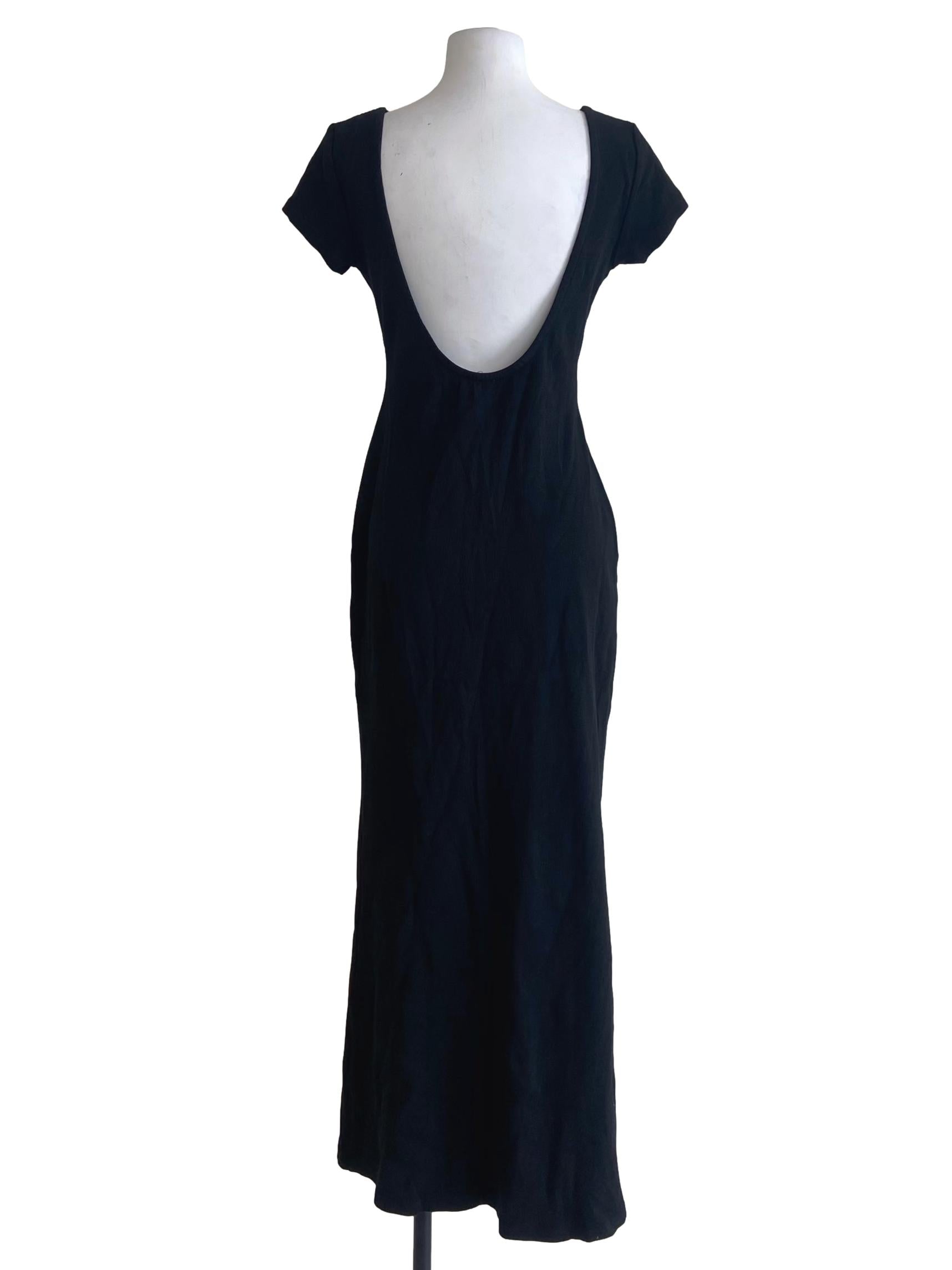 Black Bodycon Empire Dress