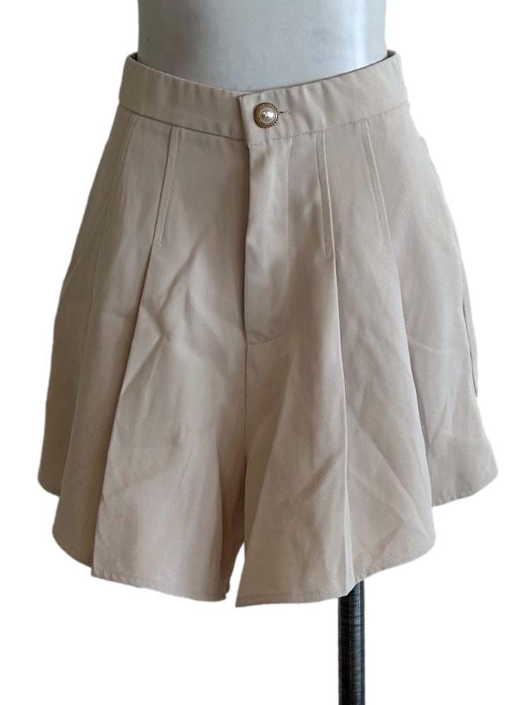 Buttercream Beige A-Line Short