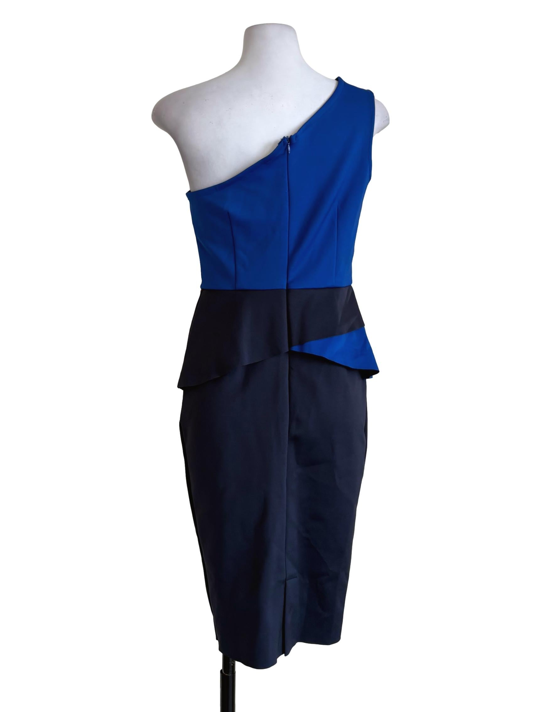 Azure Aegean Blue Peplum Dress