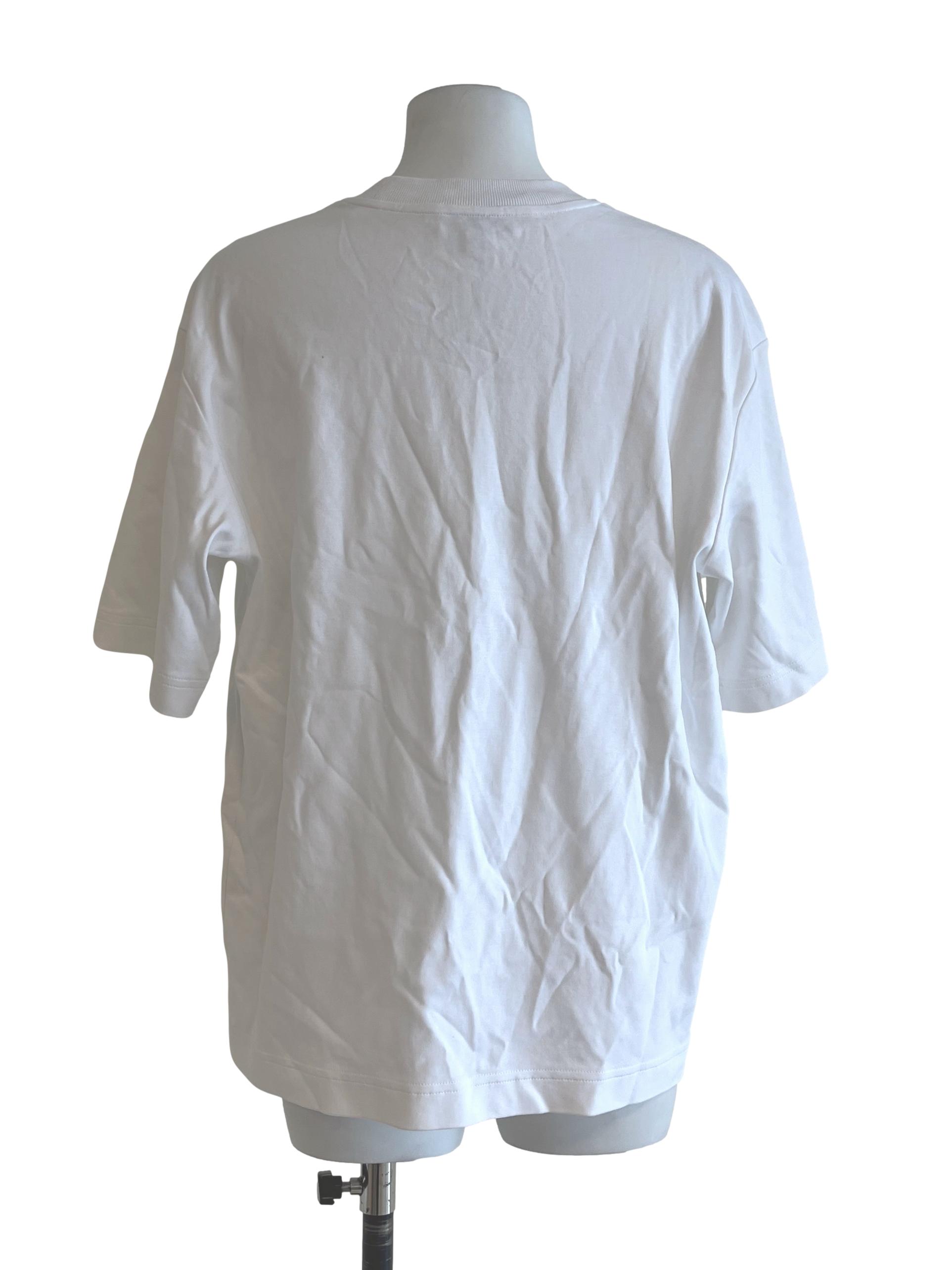 Chiffon White Crew Neck Shirt