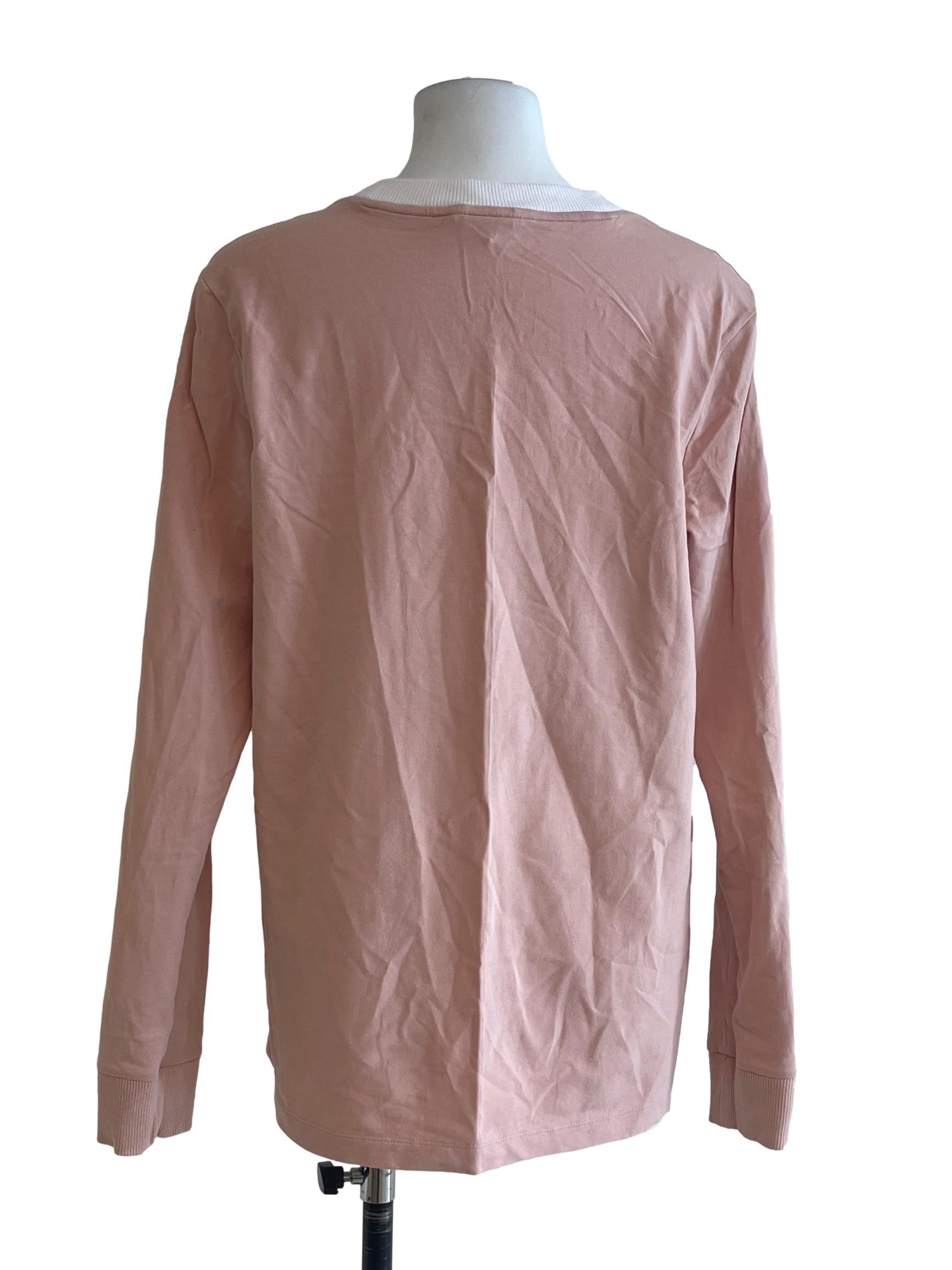 Peach Pink Long Sleeve Shirt