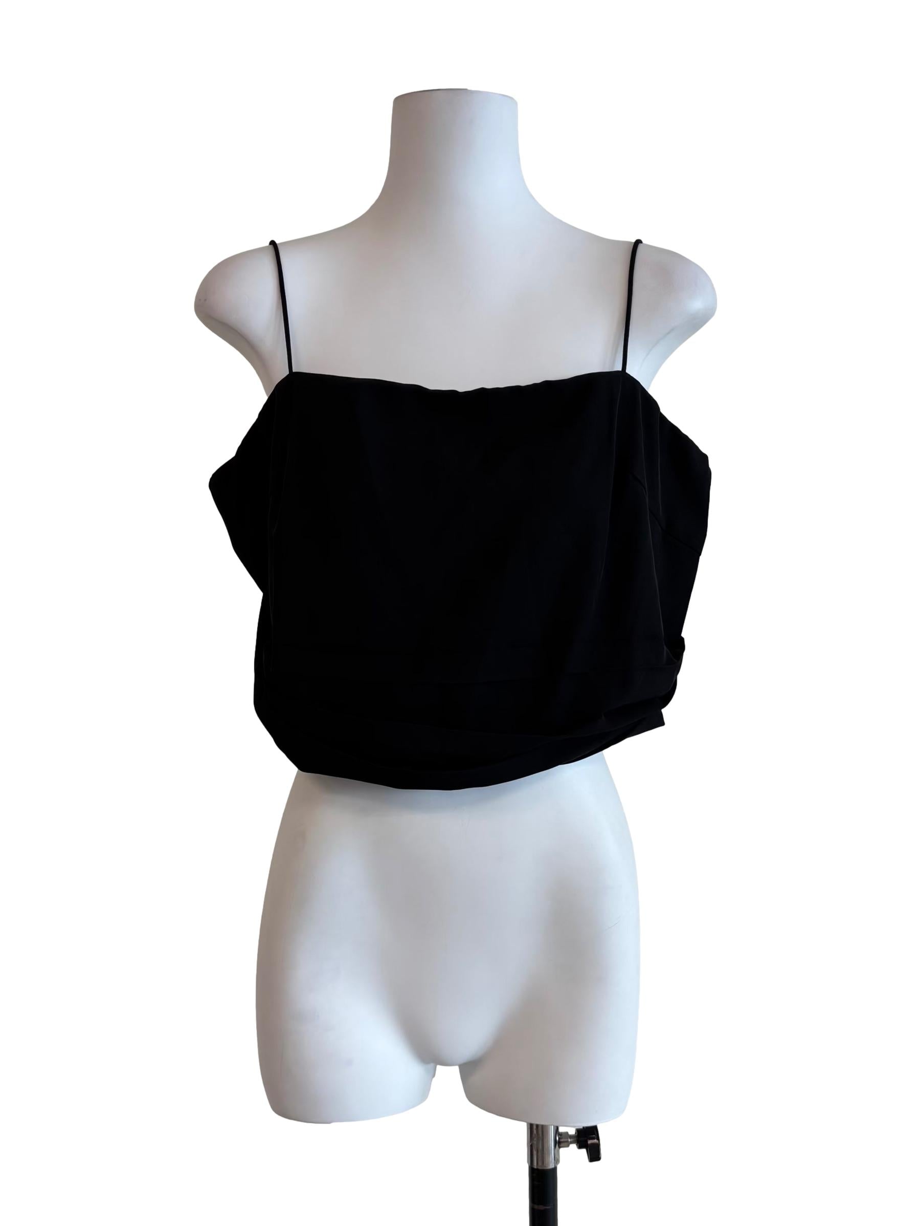 Rich Black Spaghetti Strap Top