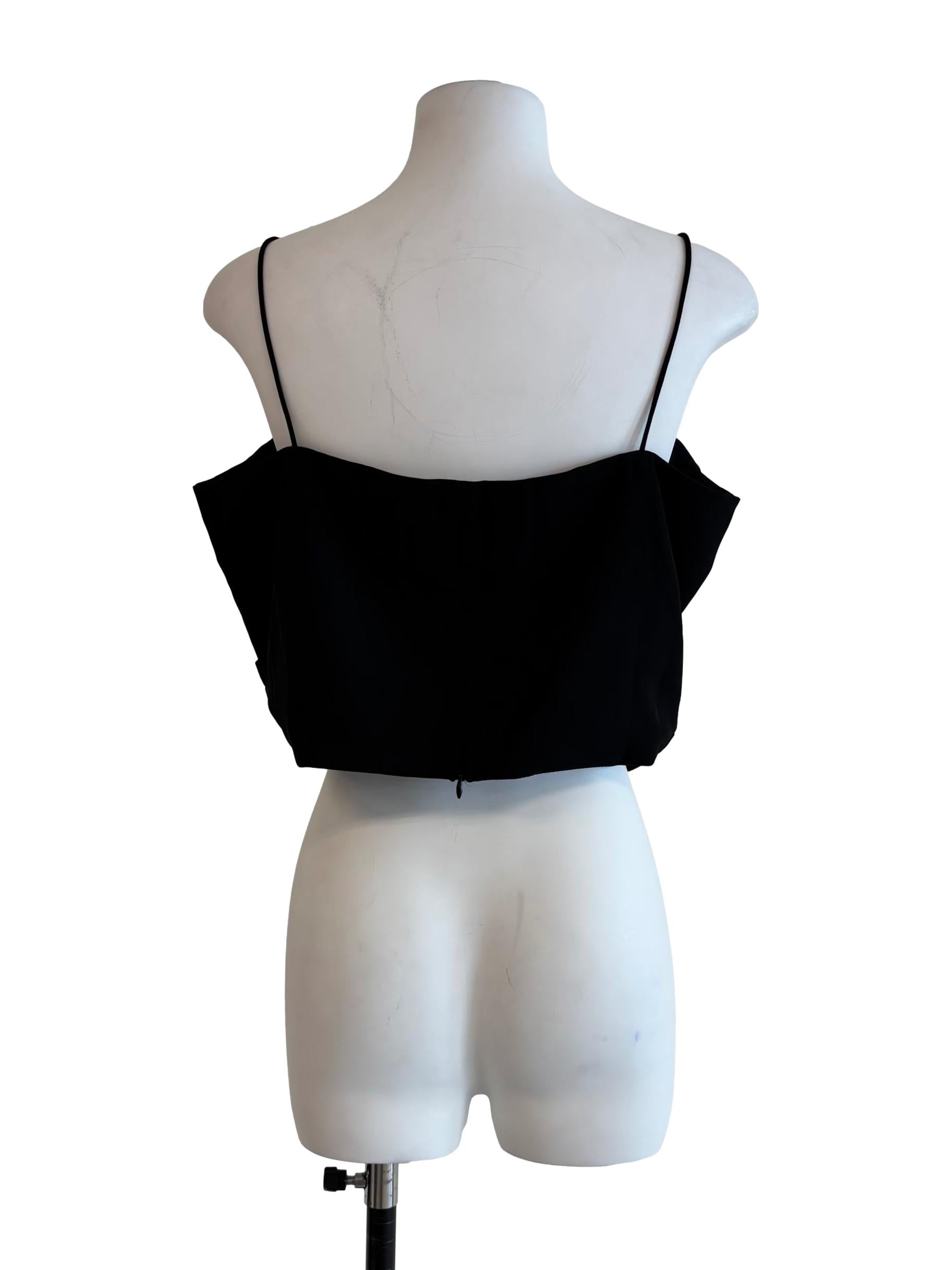 Rich Black Spaghetti Strap Top