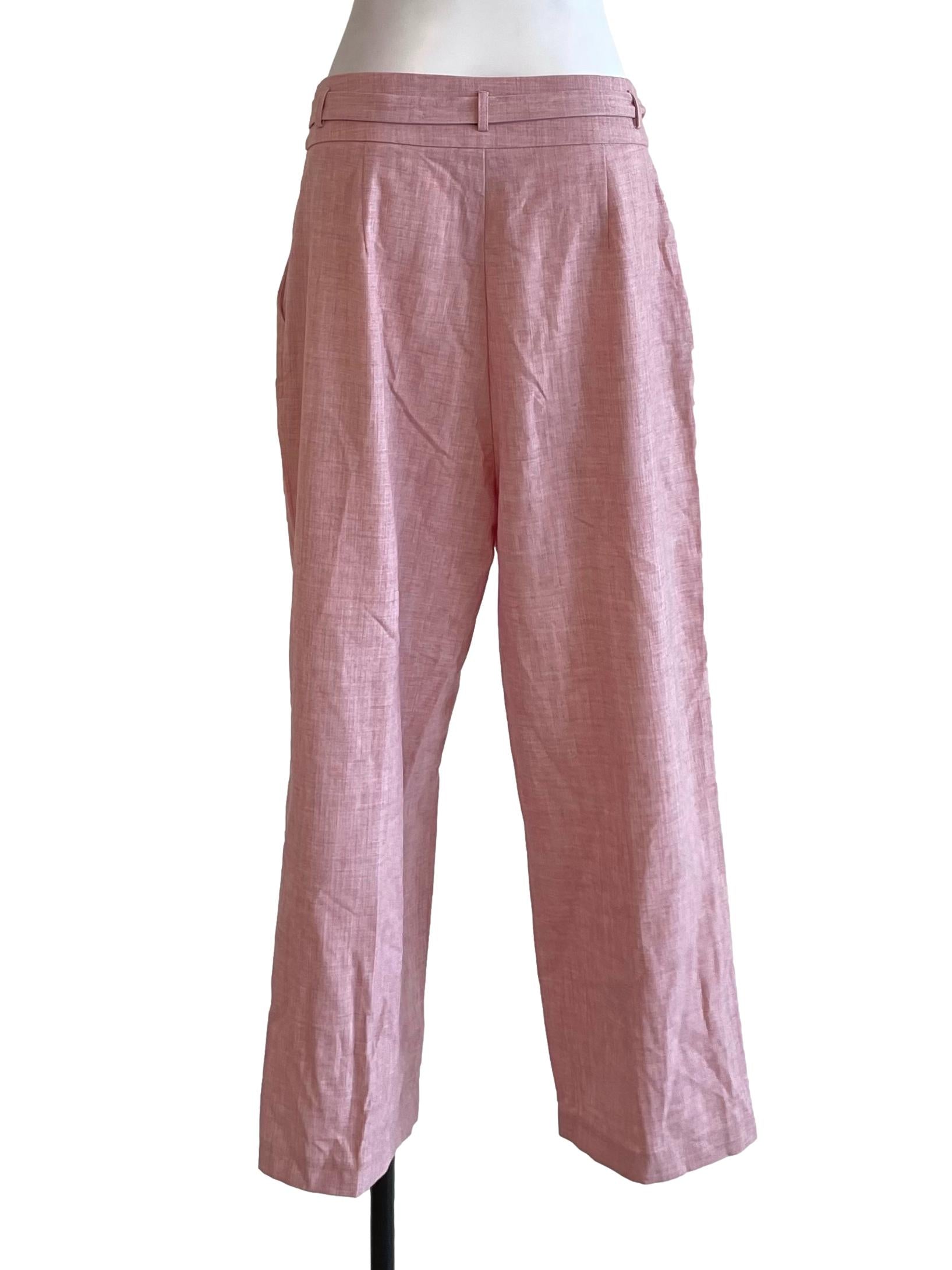 Pink Buckled Trousers