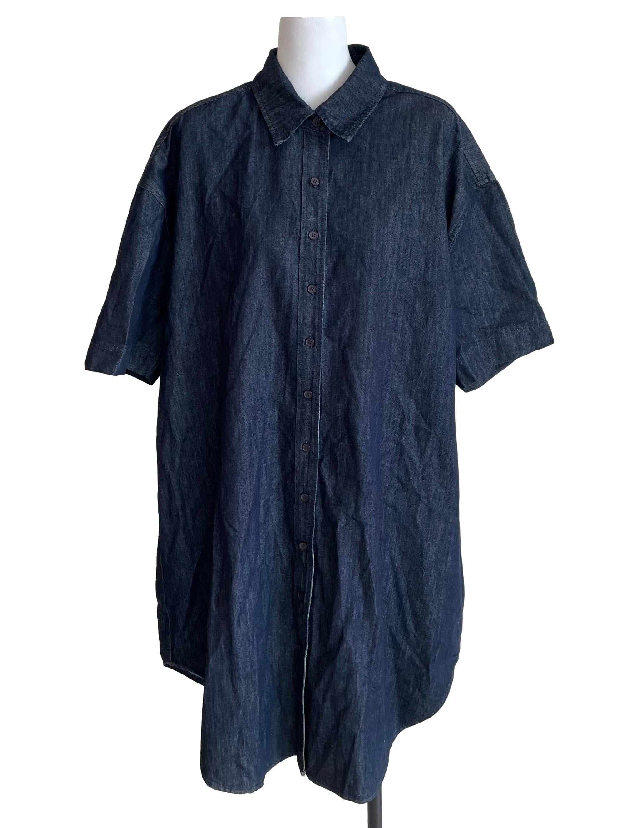 Denim Oversized Shirt Dress