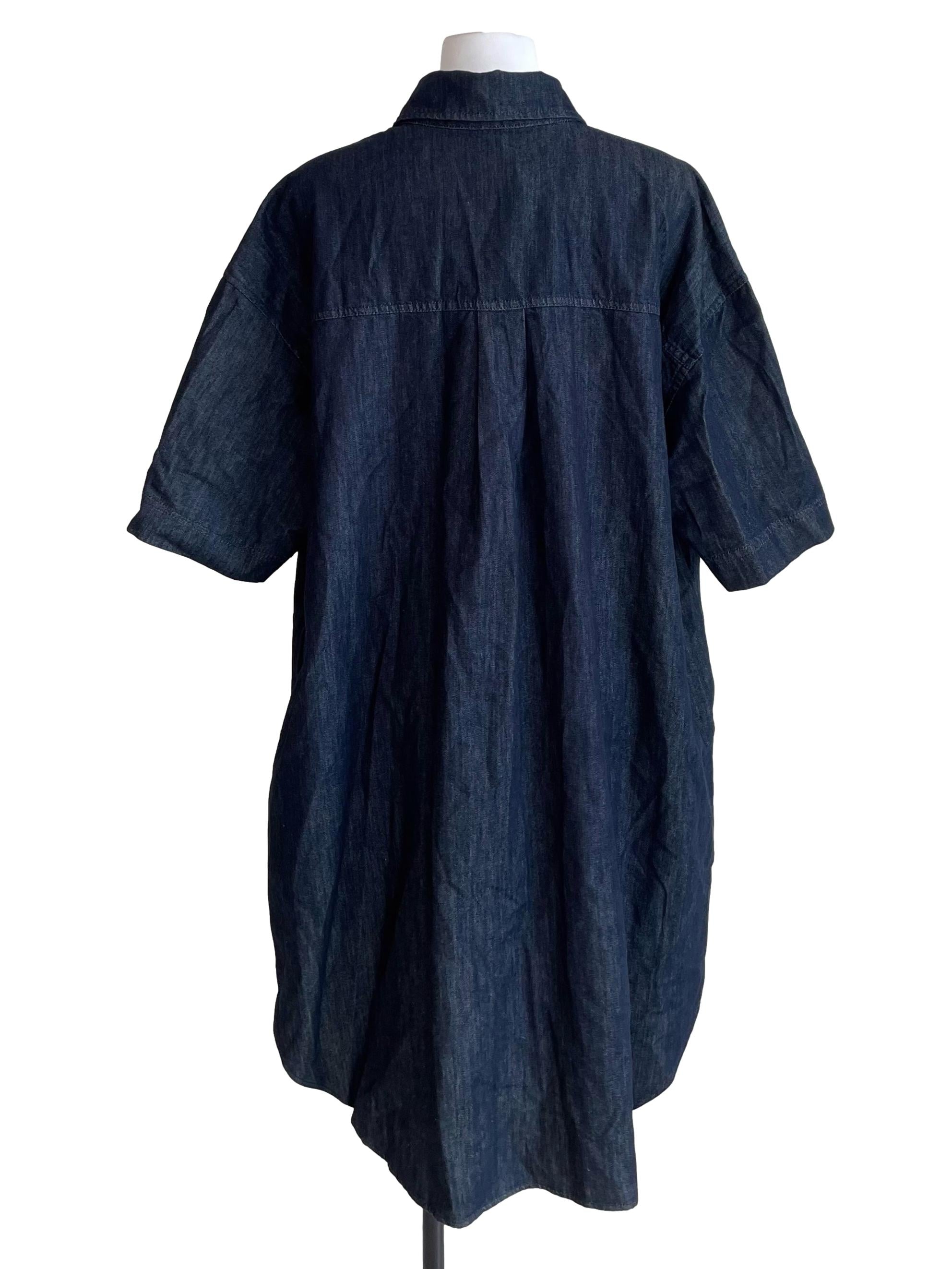 Denim Oversized Shirt Dress