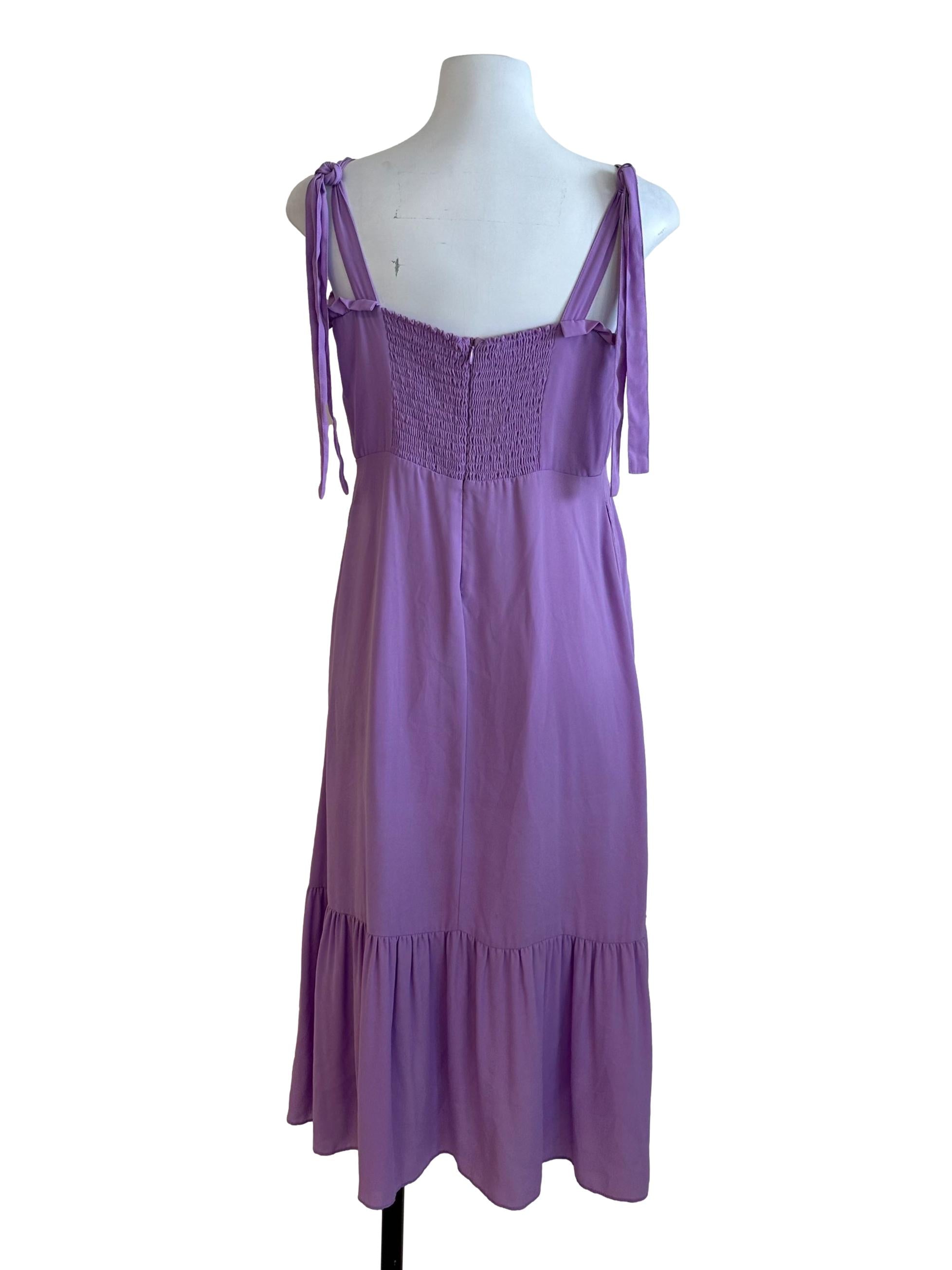 Lilac Purple Ruffle Dress