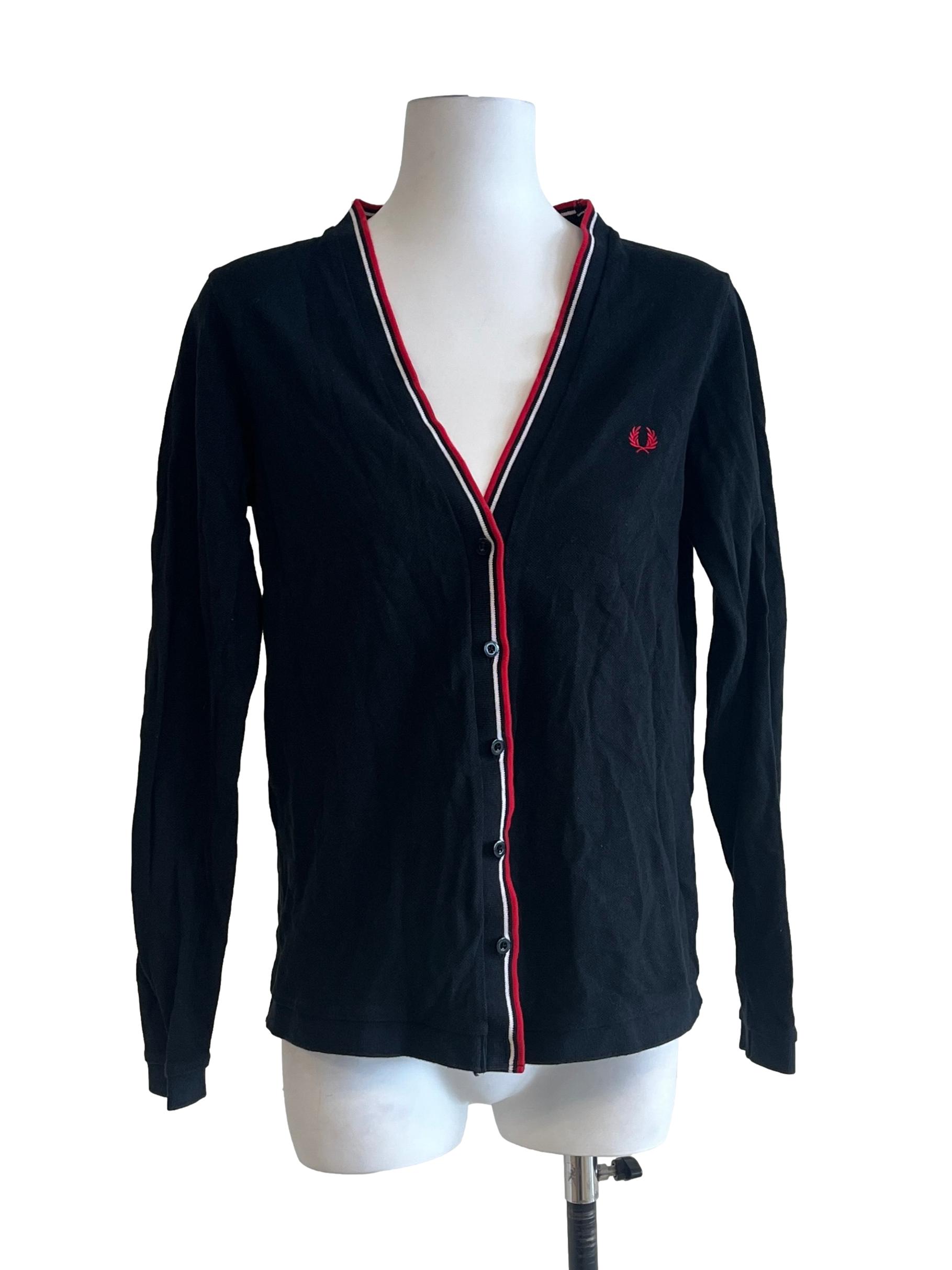 Jade Black V Neck Cardigan
