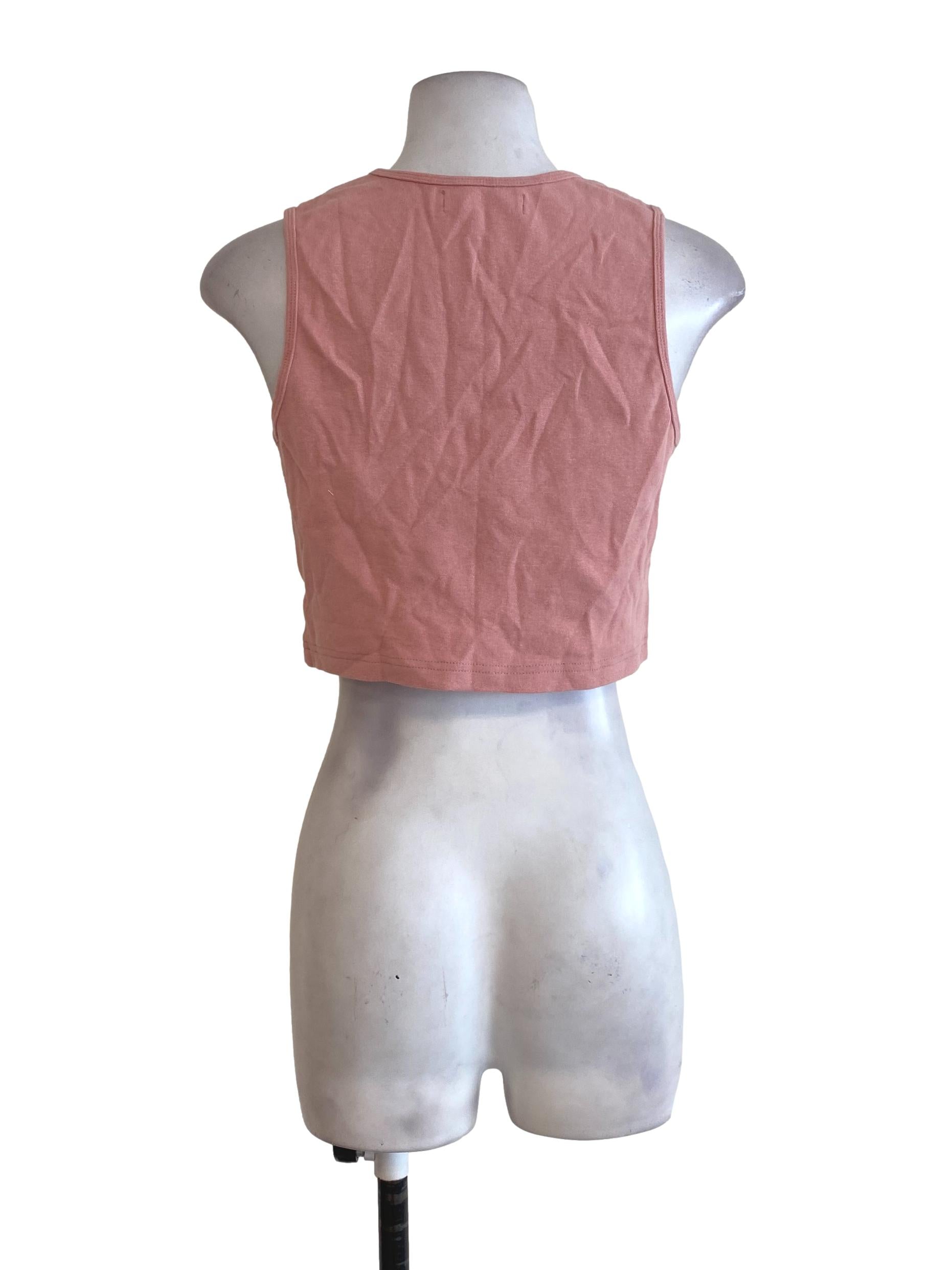 Pink Sleeveless Top