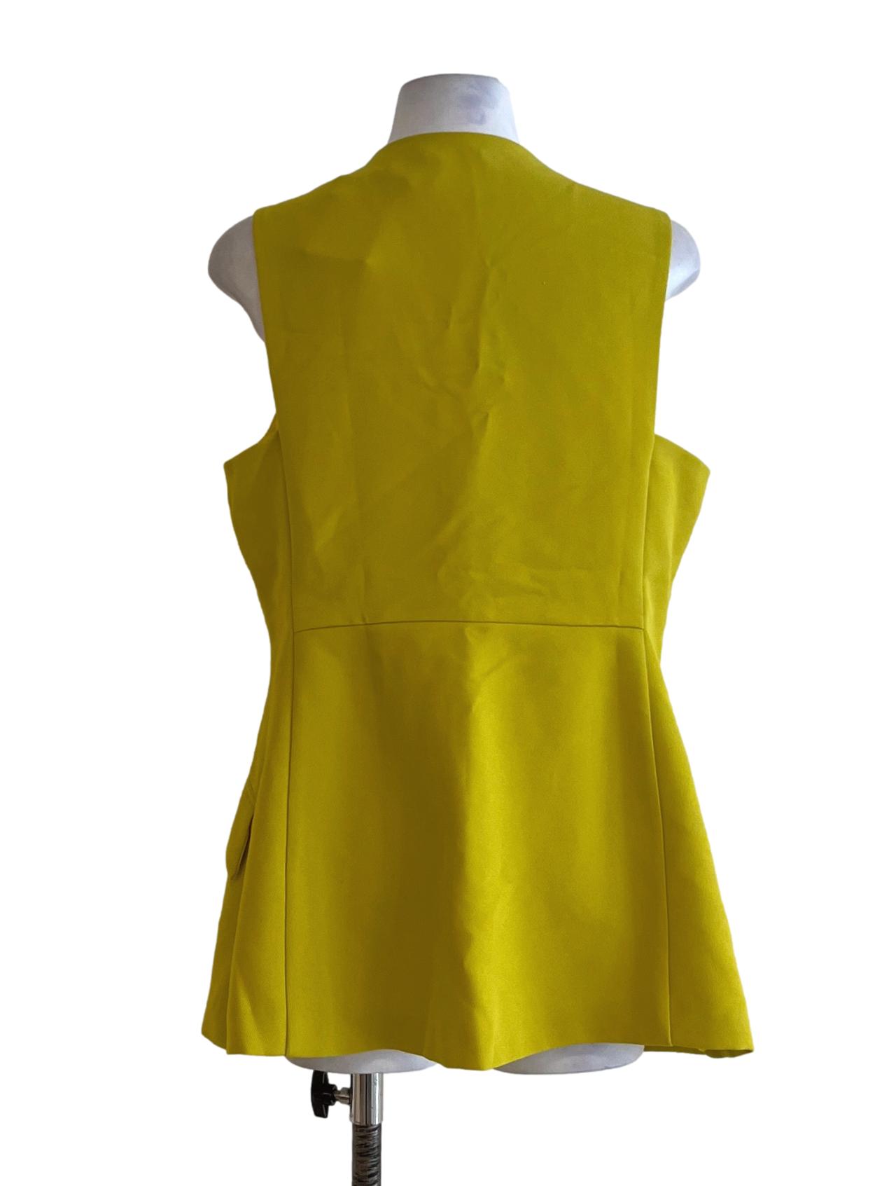 Corn Yellow V-Neckline Vest