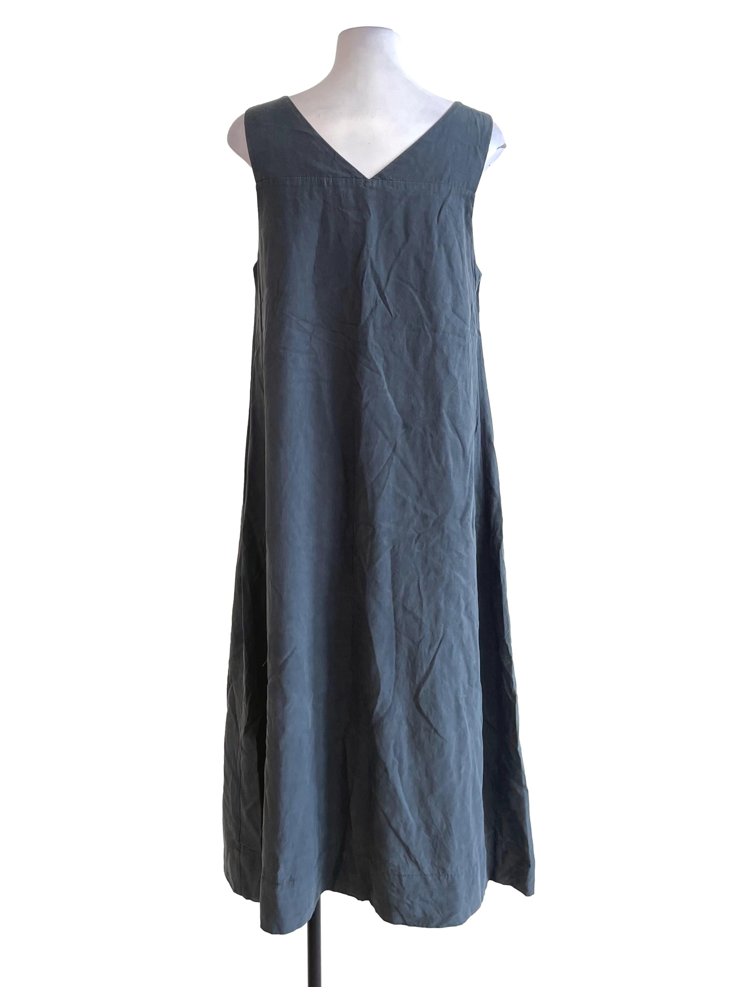 Grey A-Line Sleeveless Dress TEM