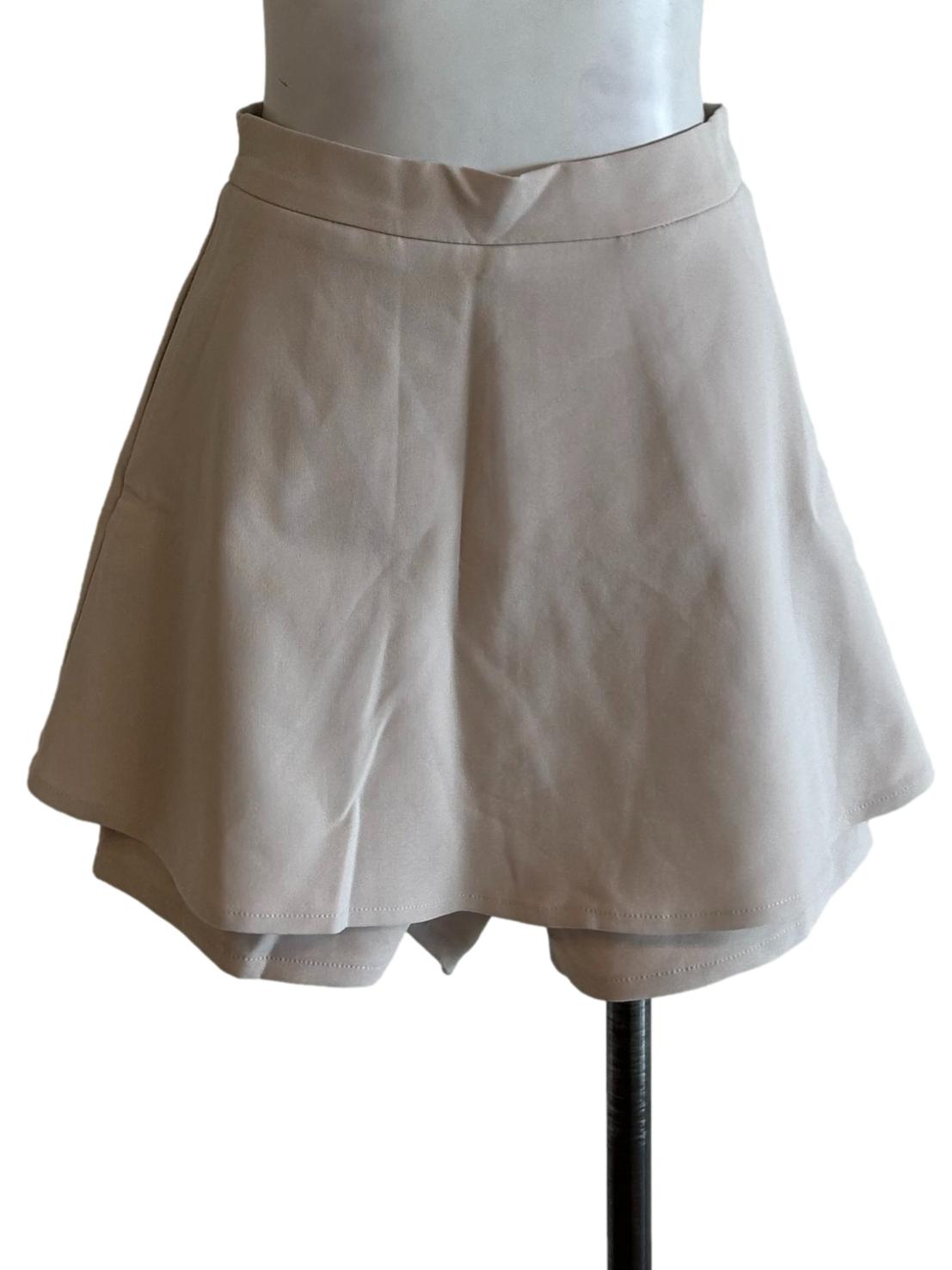 Beige A-Line Skort
