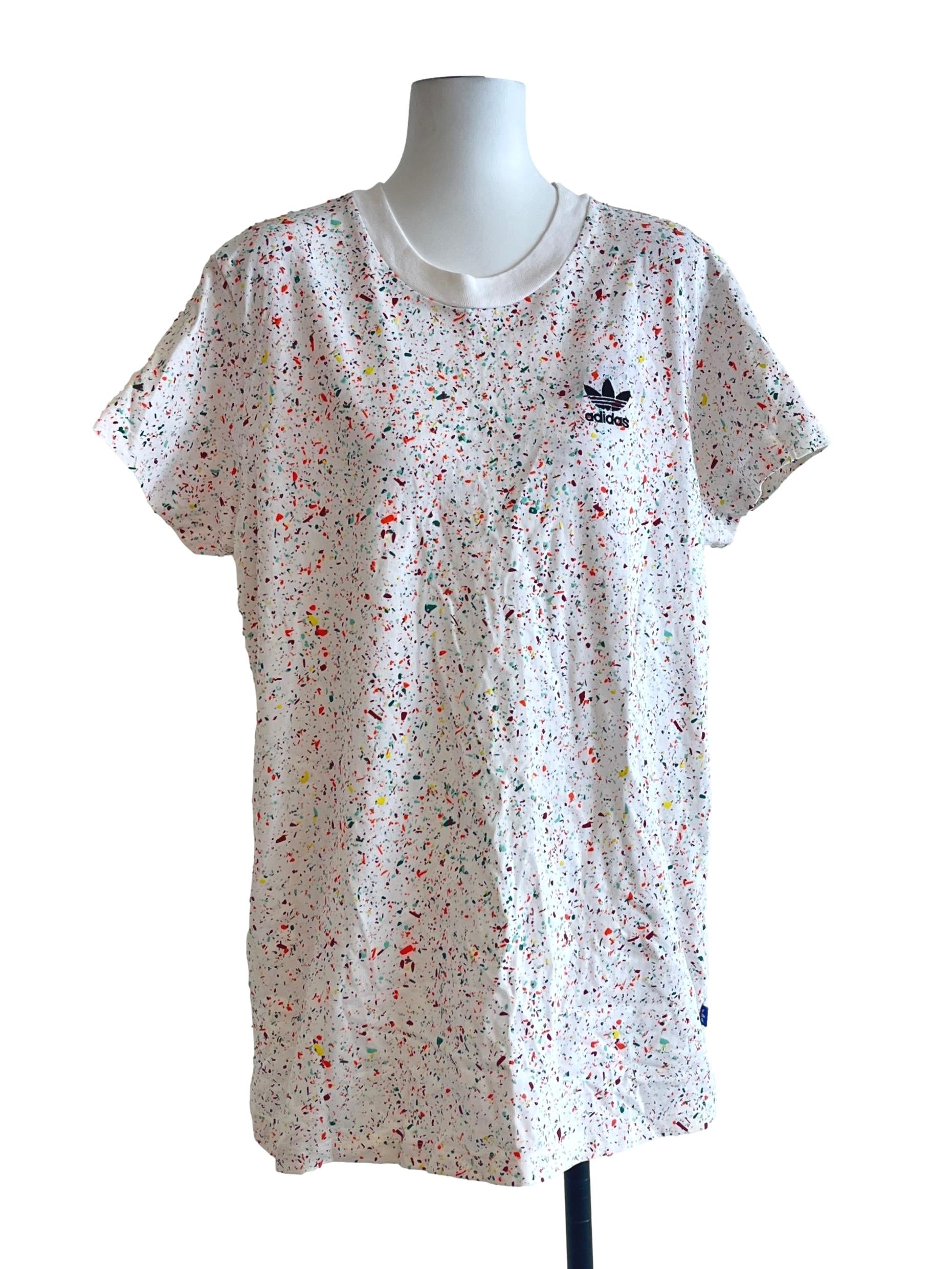 Off White Multicolour Crew Neck Shirt