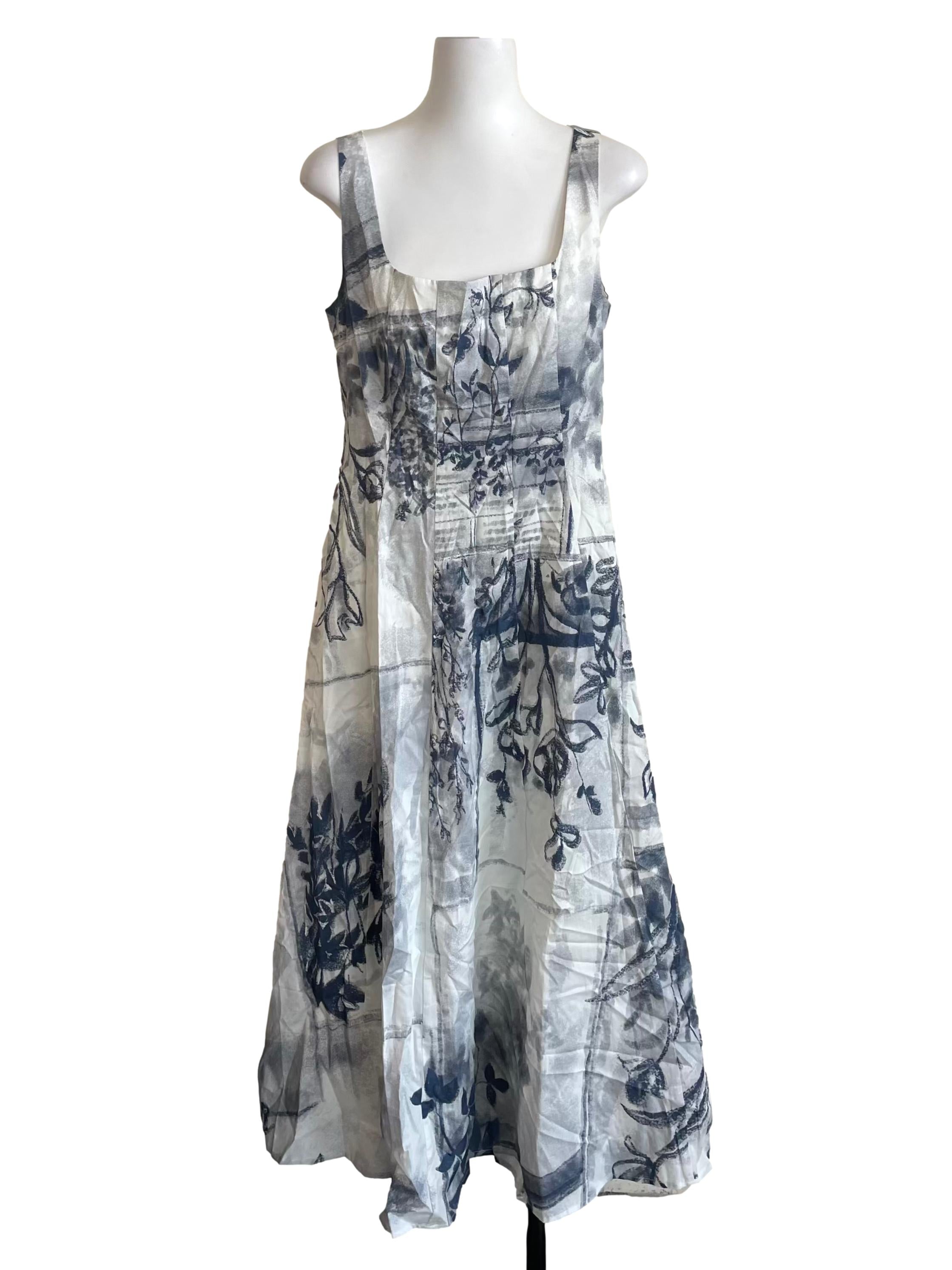 Blue View Panelled Maxi Dress OSN
