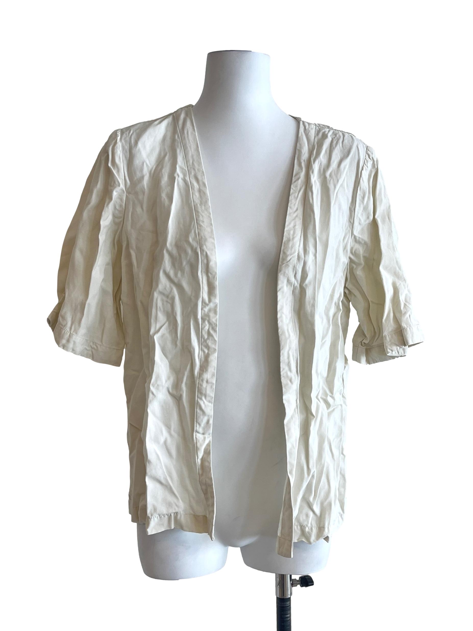 Cream Linen Overshirt OSN