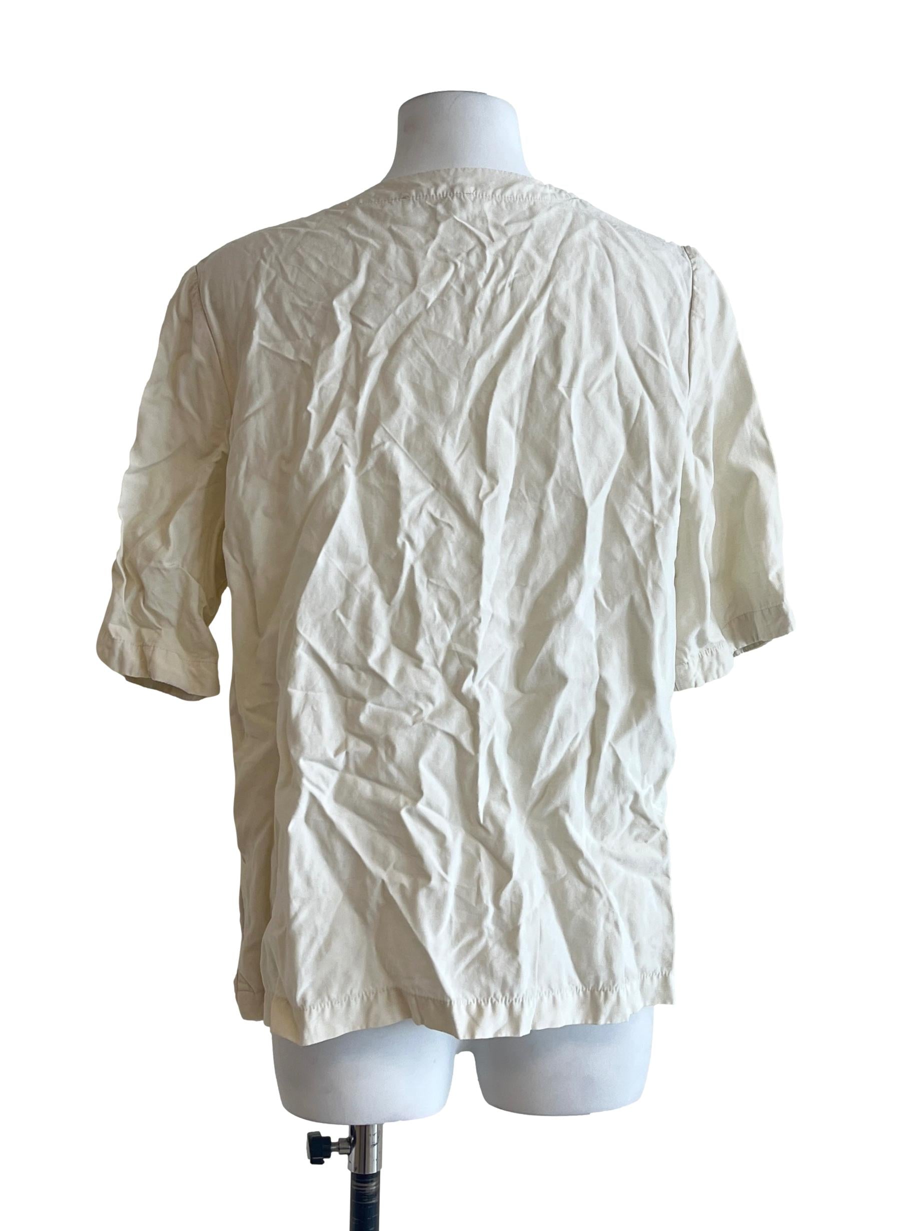 Cream Linen Overshirt OSN