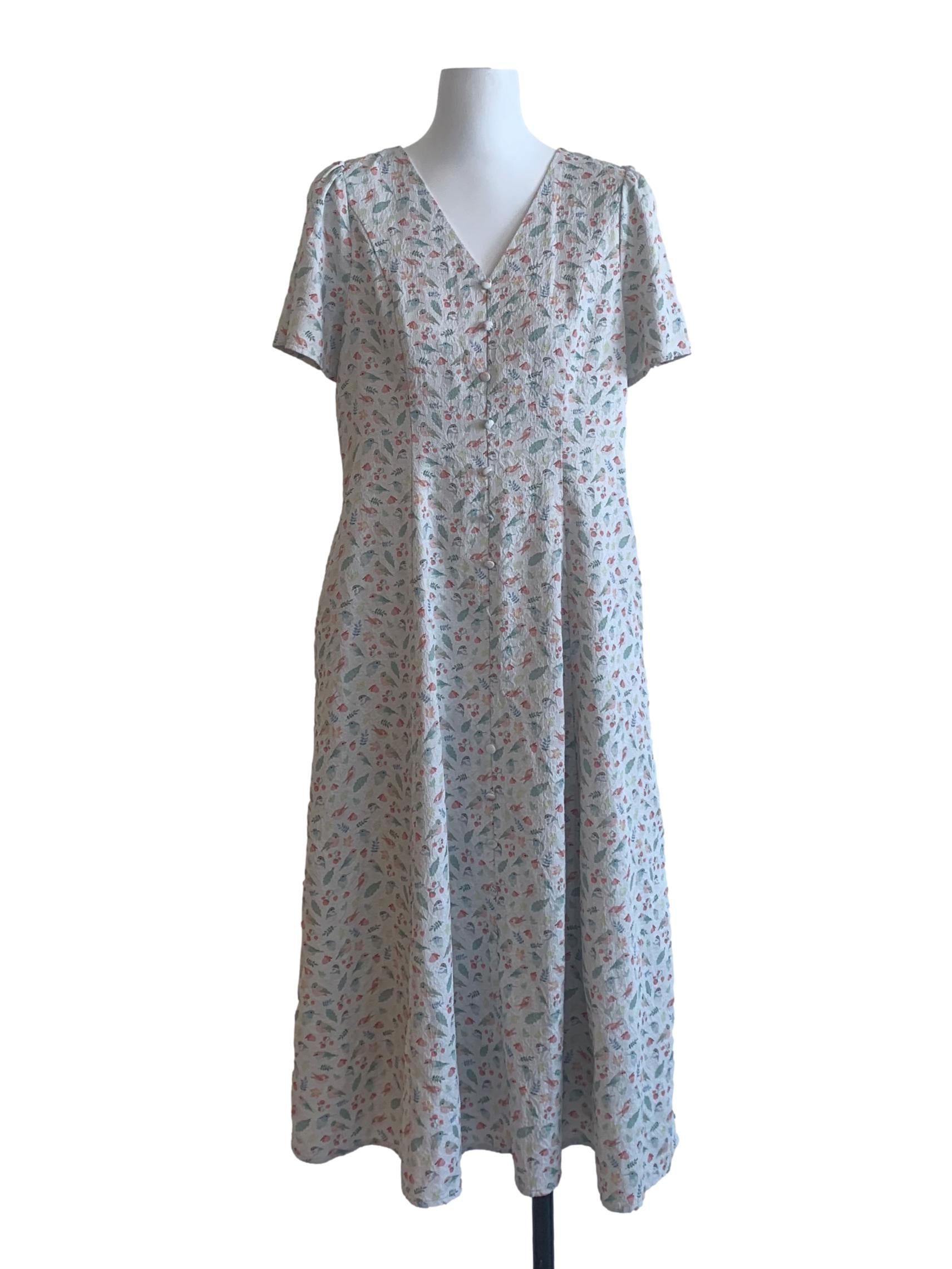 Stone Blue Pattern Dress