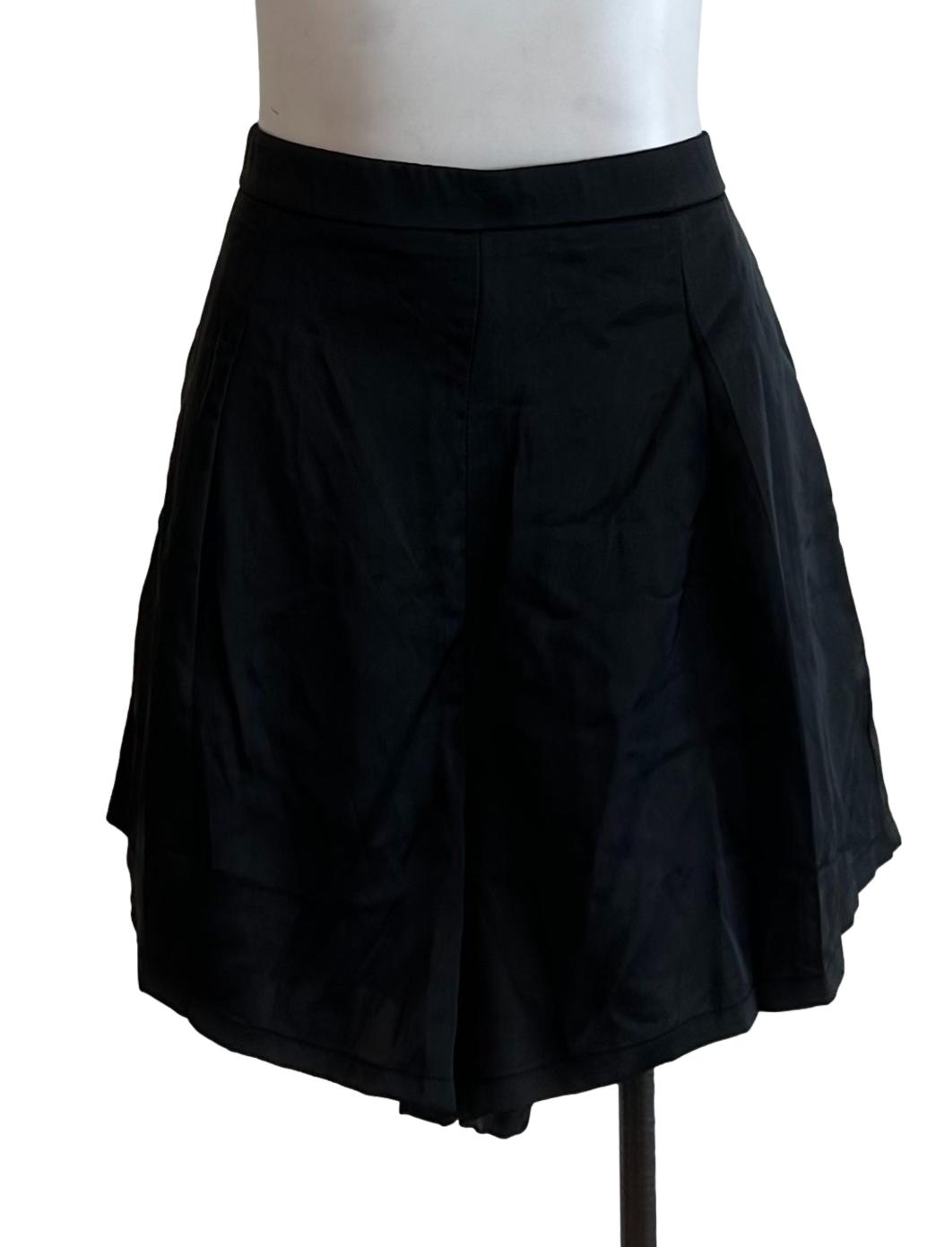 Onyx Black High Waist Shorts