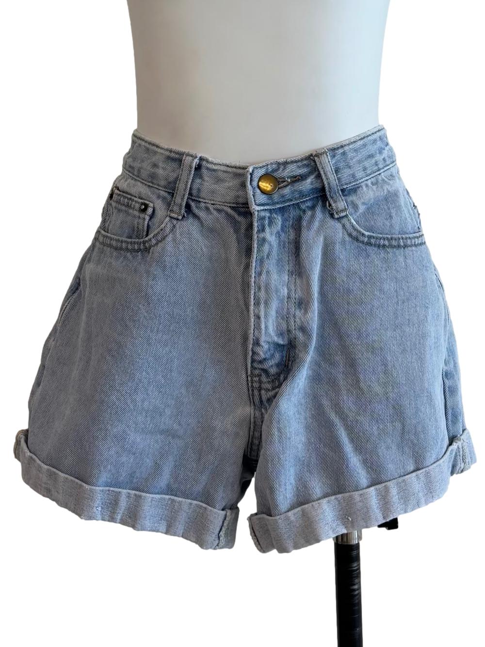 Light Denim Jean Shorts