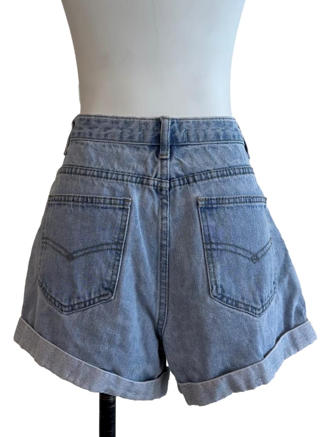 Light Denim Jean Shorts